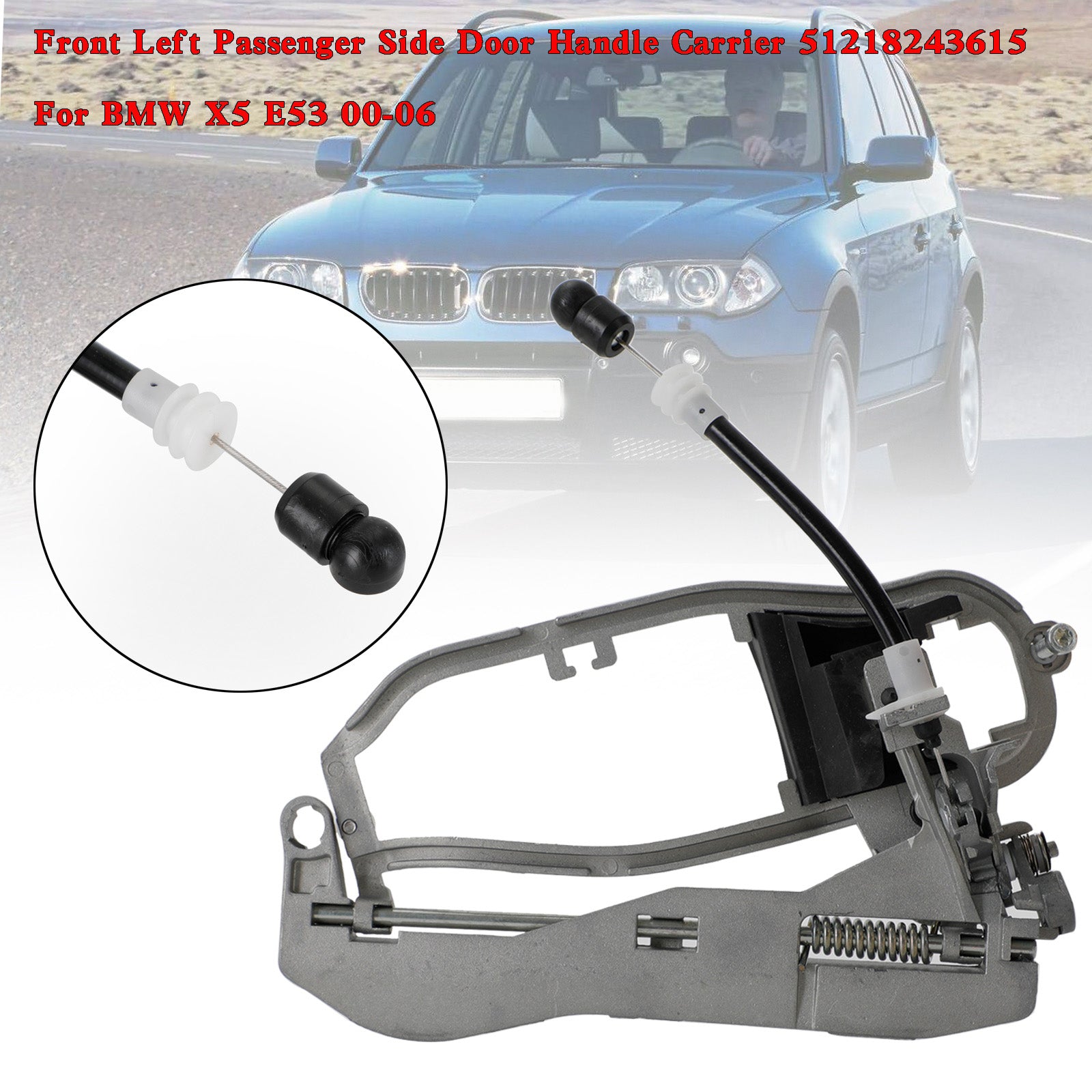 Frontal Gauche Passagers Côté Portes Poignée Transporteur Pour BMW X5 E53 00-06