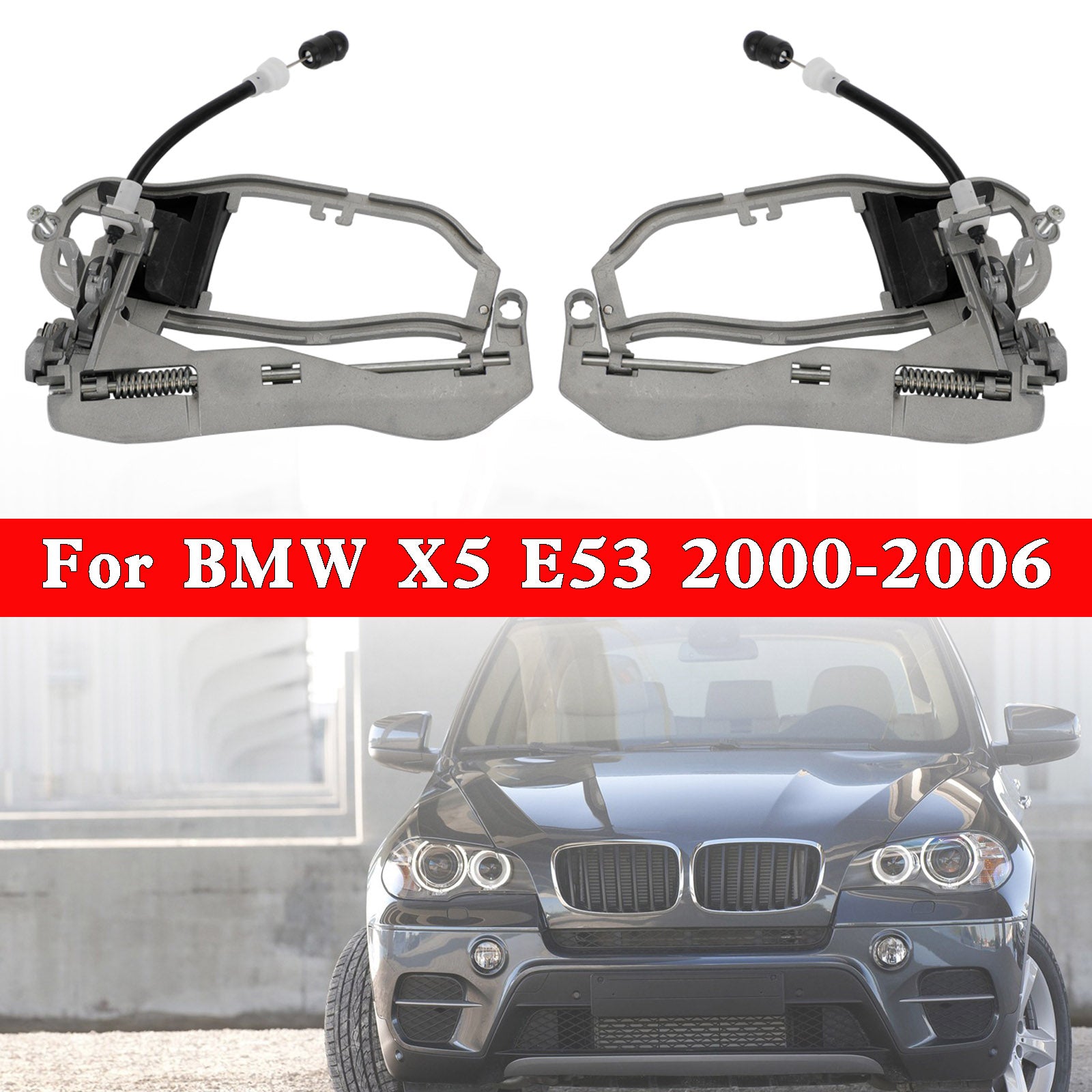 Frontal Gauche Rroite Portes Poignée Transporteur Pour BMW X5 E53 00-06