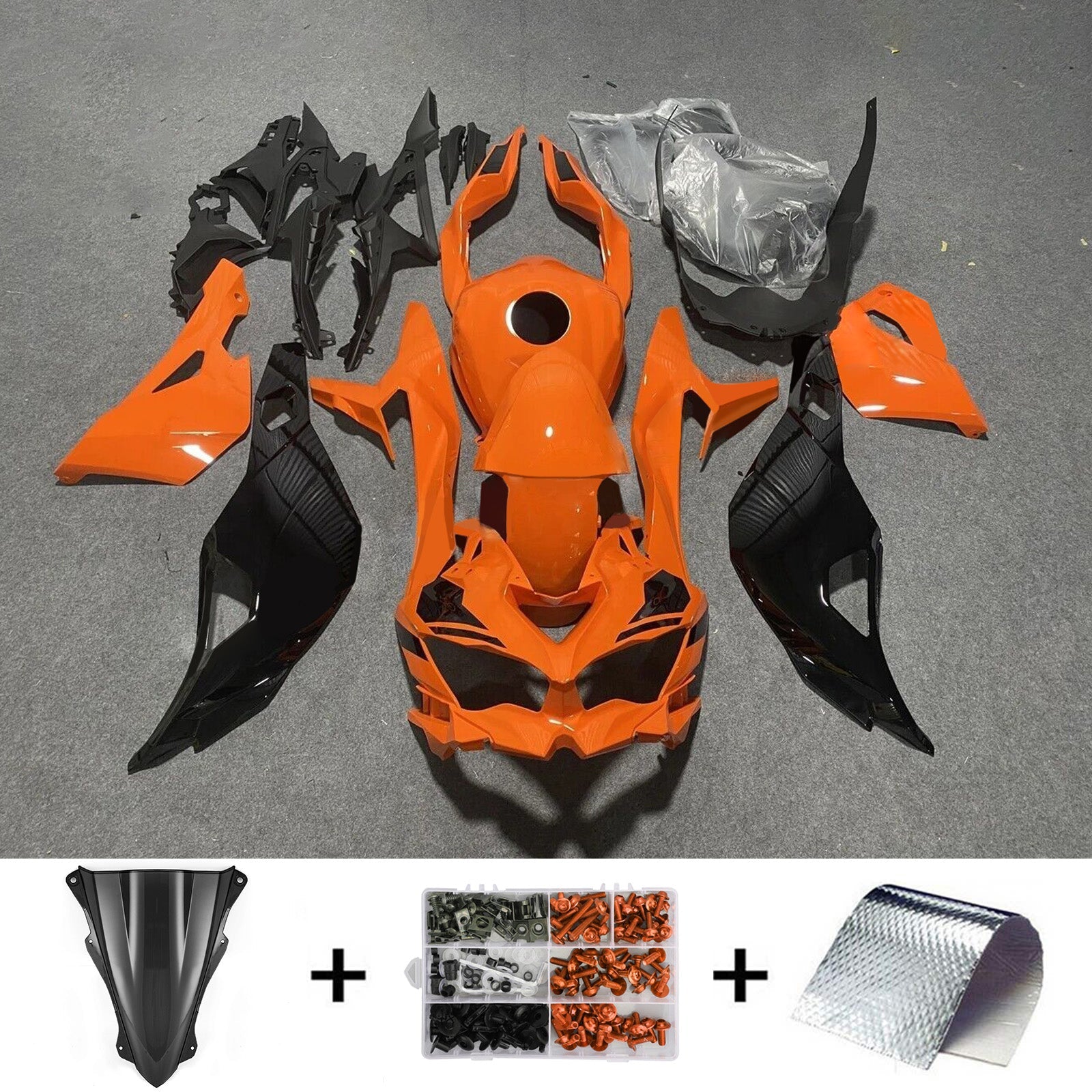 Kit carena iniezione Kawasaki Ninja ZX-25R ZX-4R ZX-4RR 2019-2024