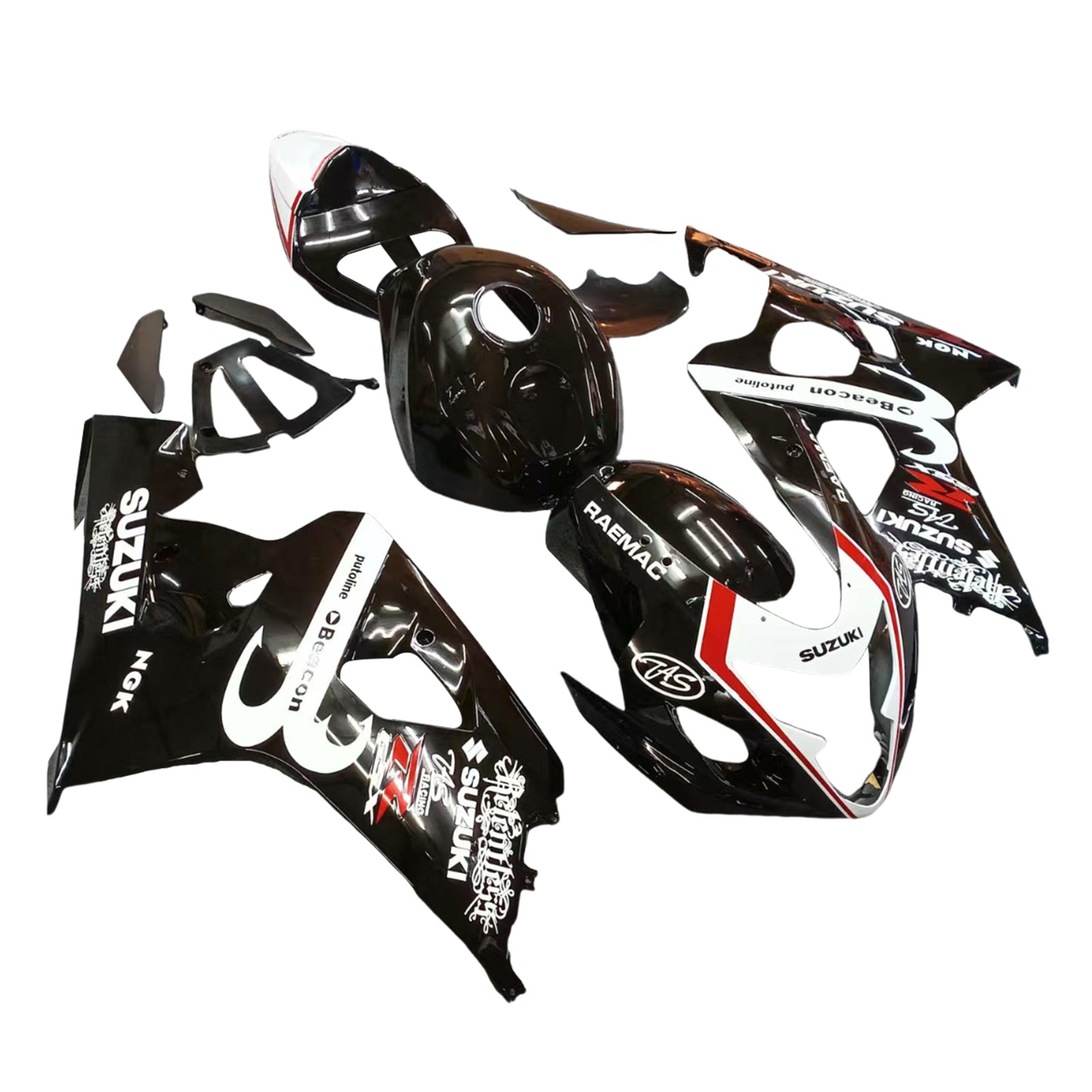 2004-2005 Suzuki GSXR 600/750 K4 Kit de carénage injection de carrosserie en plastique