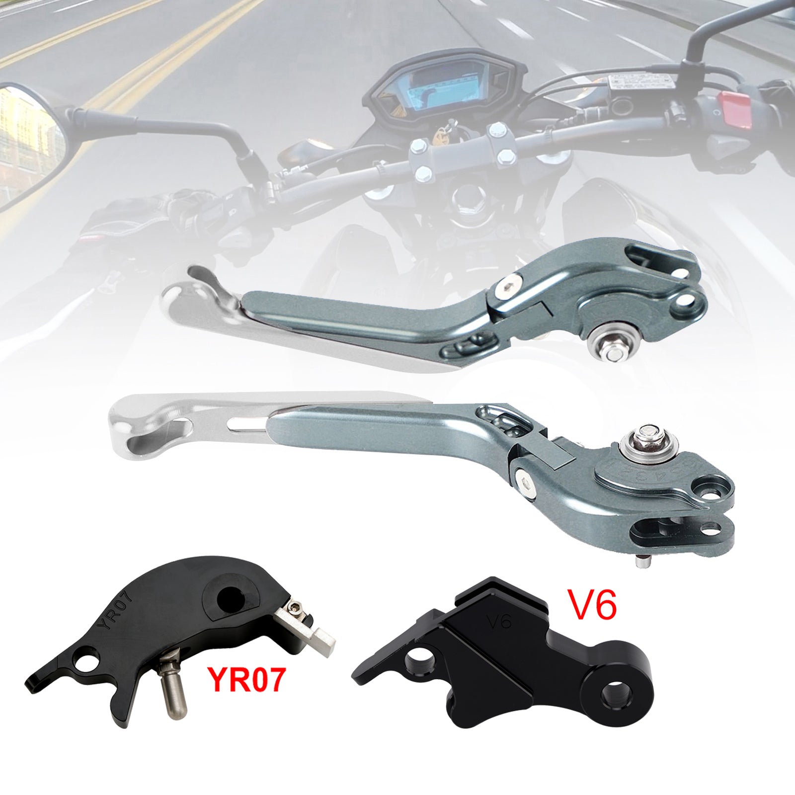 Levier de frein et d'embrayage réglable compatible avec YAMAHA XSR900 XSR900GP MT-09 2024-2025