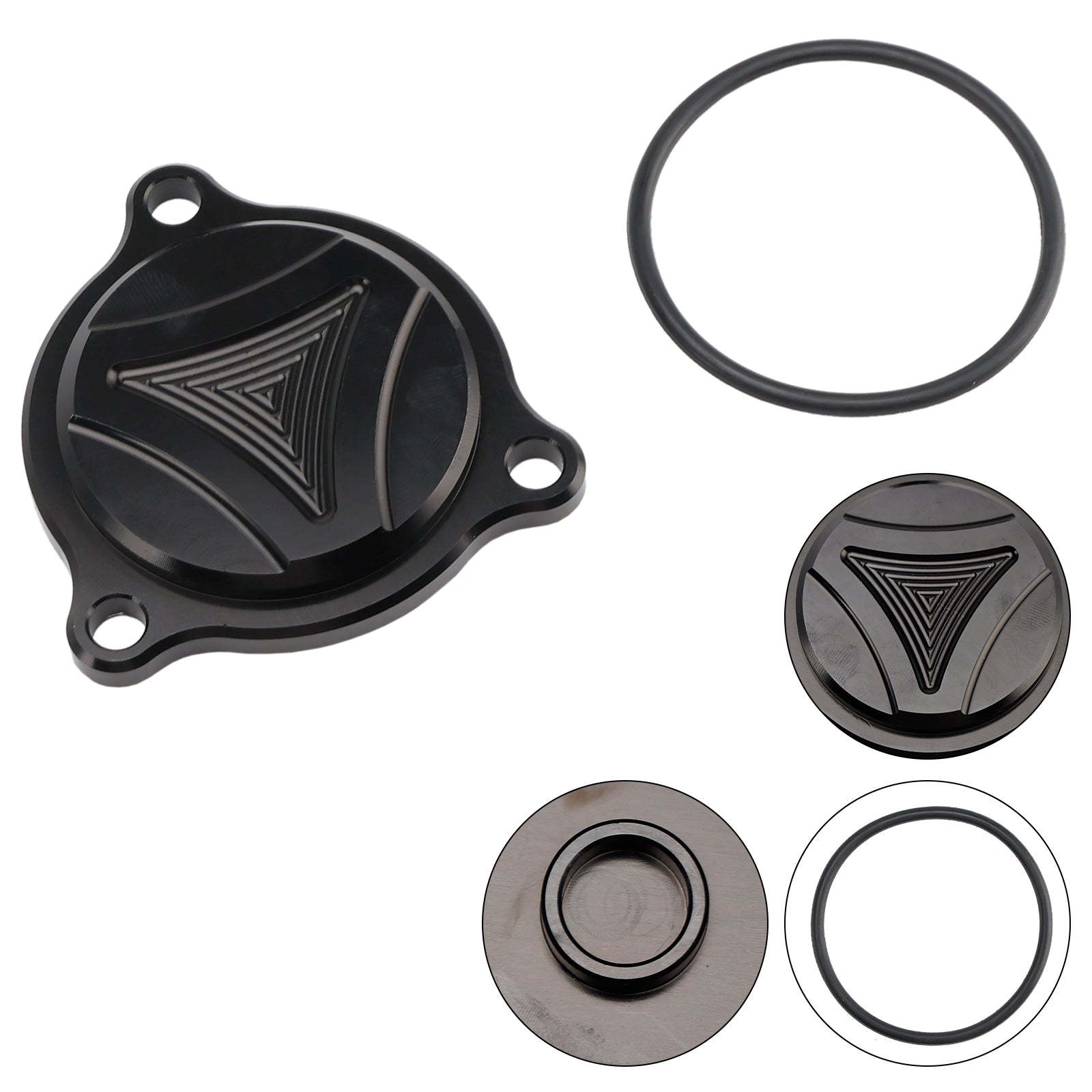 Zwart Motoroliefilterdeksel Voor Suzuki LTZ400 LTR450 DRZ400/400E/400S/400SM