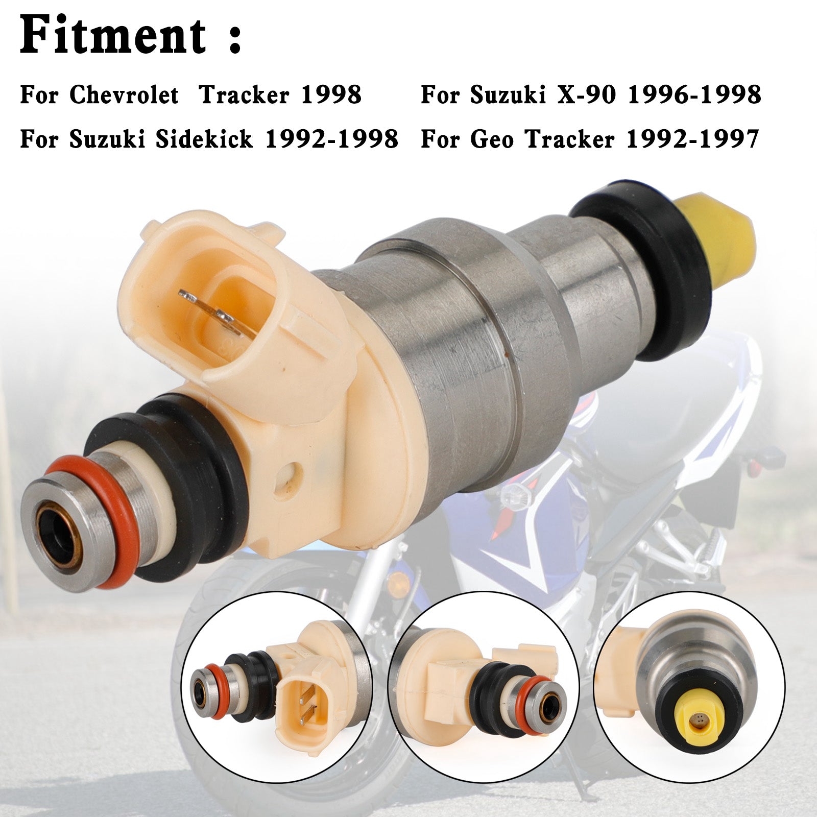 Injecteurs de carburant 15710-58B00 adaptés pour Suzuki Sidekick Tracker X-90 1.6L INP-470