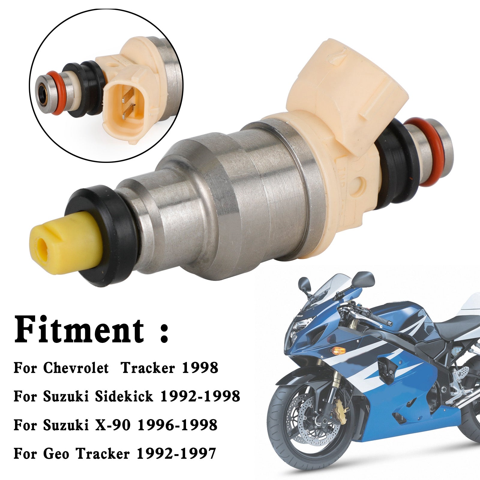 Injecteurs de carburant 15710-58B00 adaptés pour Suzuki Sidekick Tracker X-90 1.6L INP-470