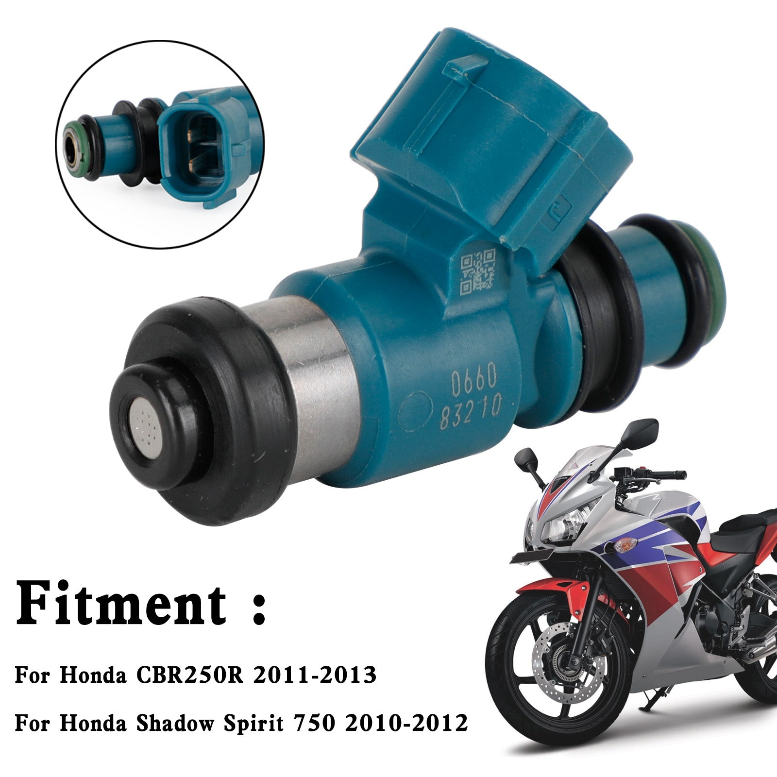 Iniettore di carburante per Honda CBR250R Shadow Phantom 750 16450-MFE-641 16450MFE641