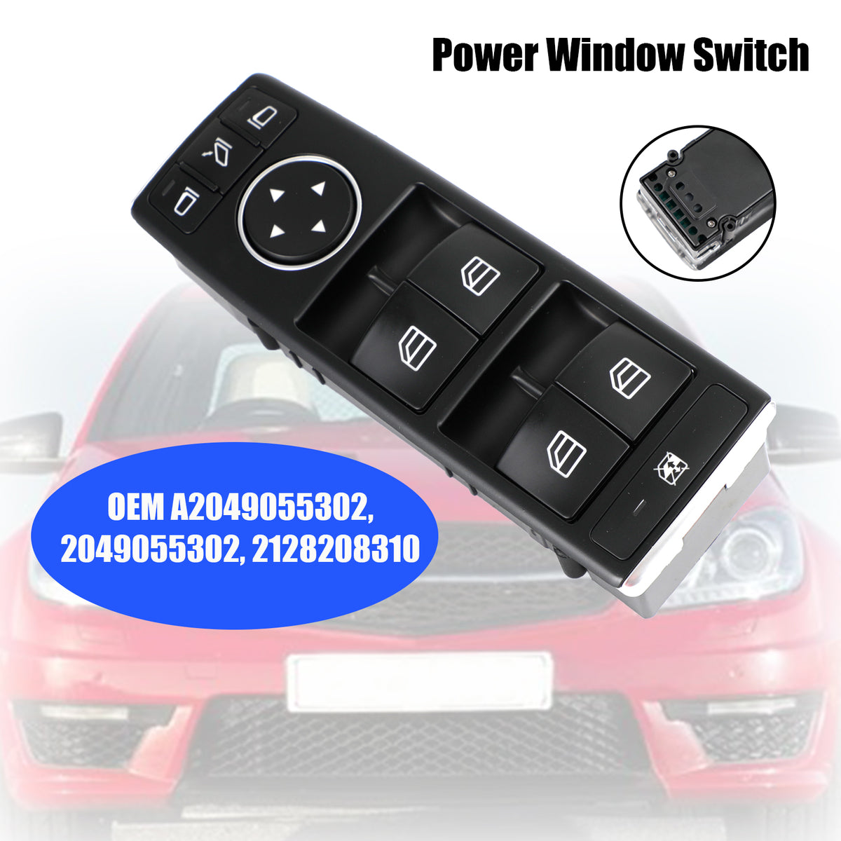 Power Window Switch Front Left pour Mercedes-Benz W204 C300 E350 2049055302