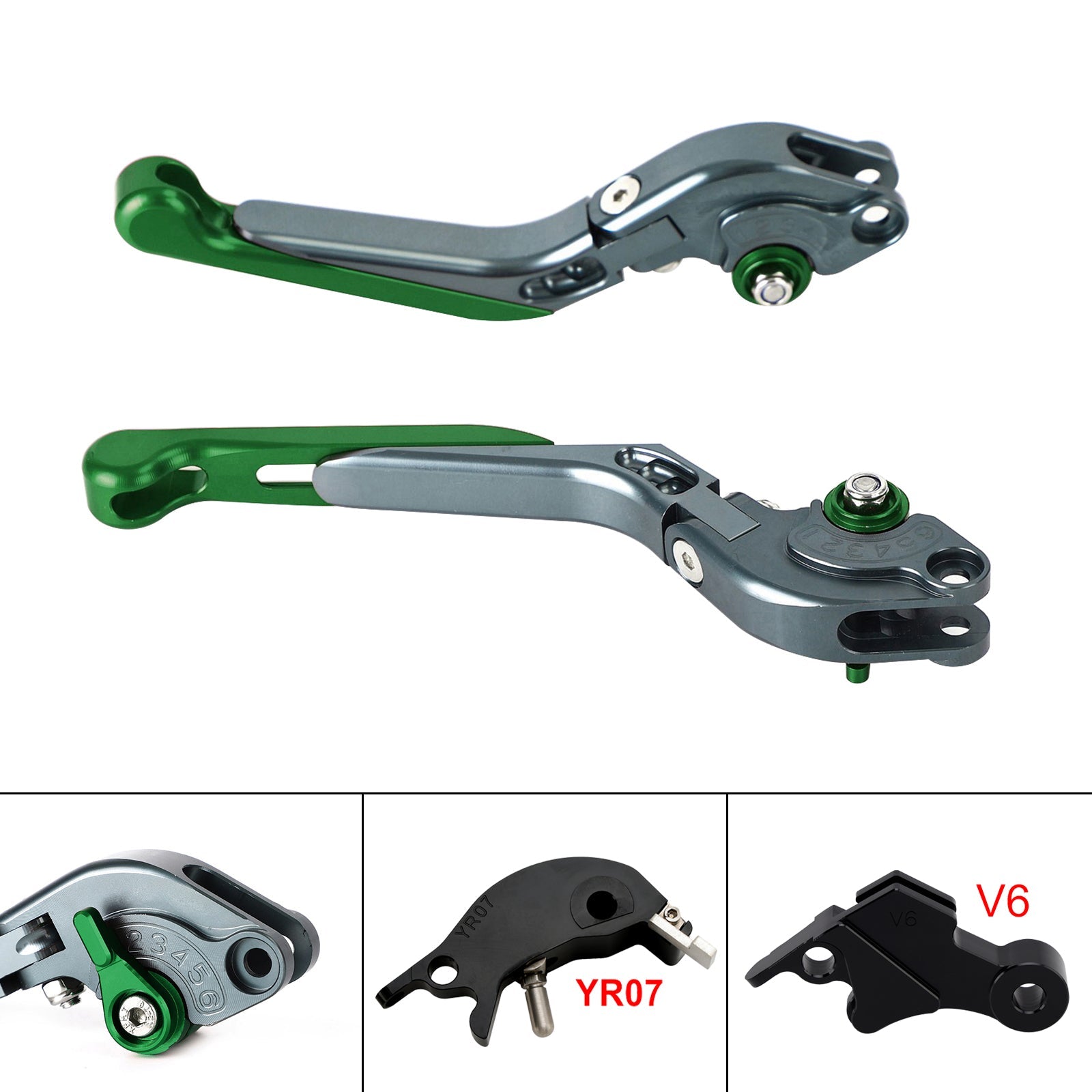 Levier de frein et d'embrayage réglable compatible avec YAMAHA XSR900 XSR900GP MT-09 2024-2025