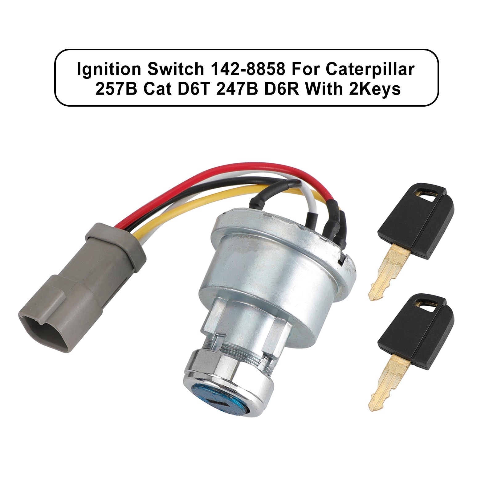 Interrupteur D'Allumage Avec Clés 142-8858 Pour Caterpillar 257B Cat D6T 247B