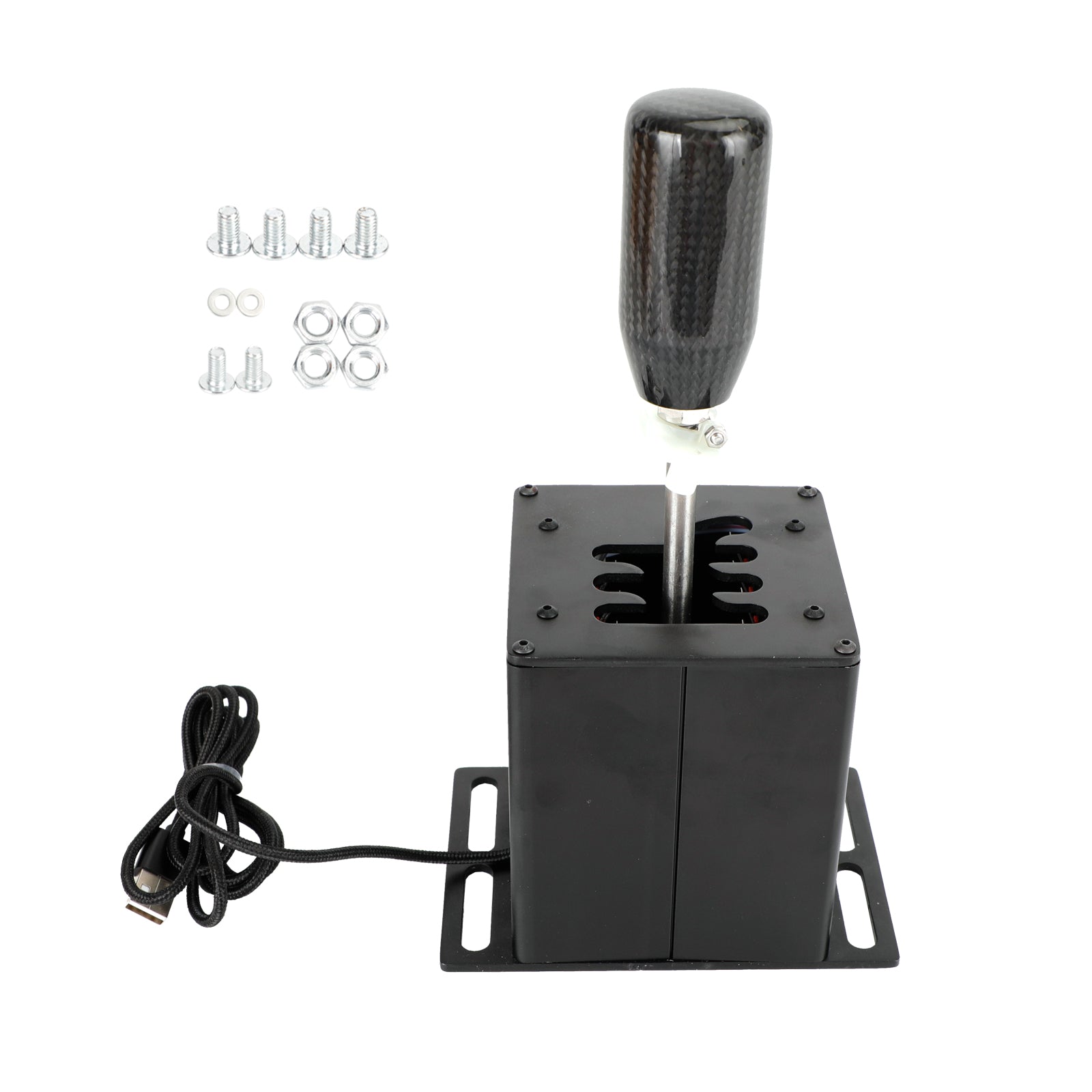 6+R USB Simulator Shifter H Gear shifter pour Logitech G29 G920 Volant PC Noir