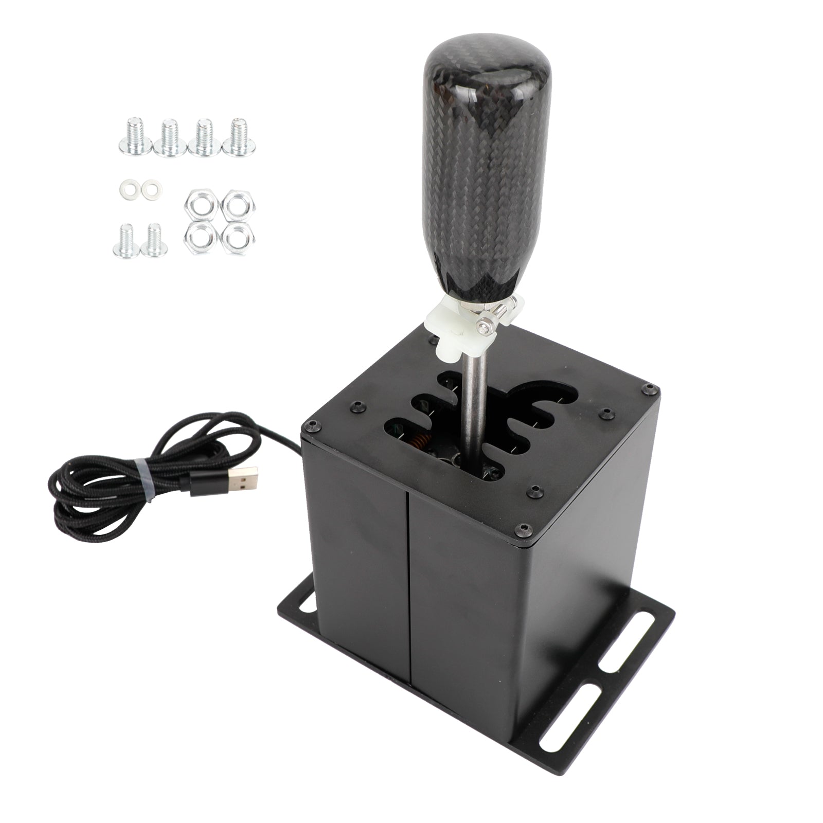 6+R USB Simulator Shifter H Gear shifter pour Logitech G29 G920 Volant PC Noir