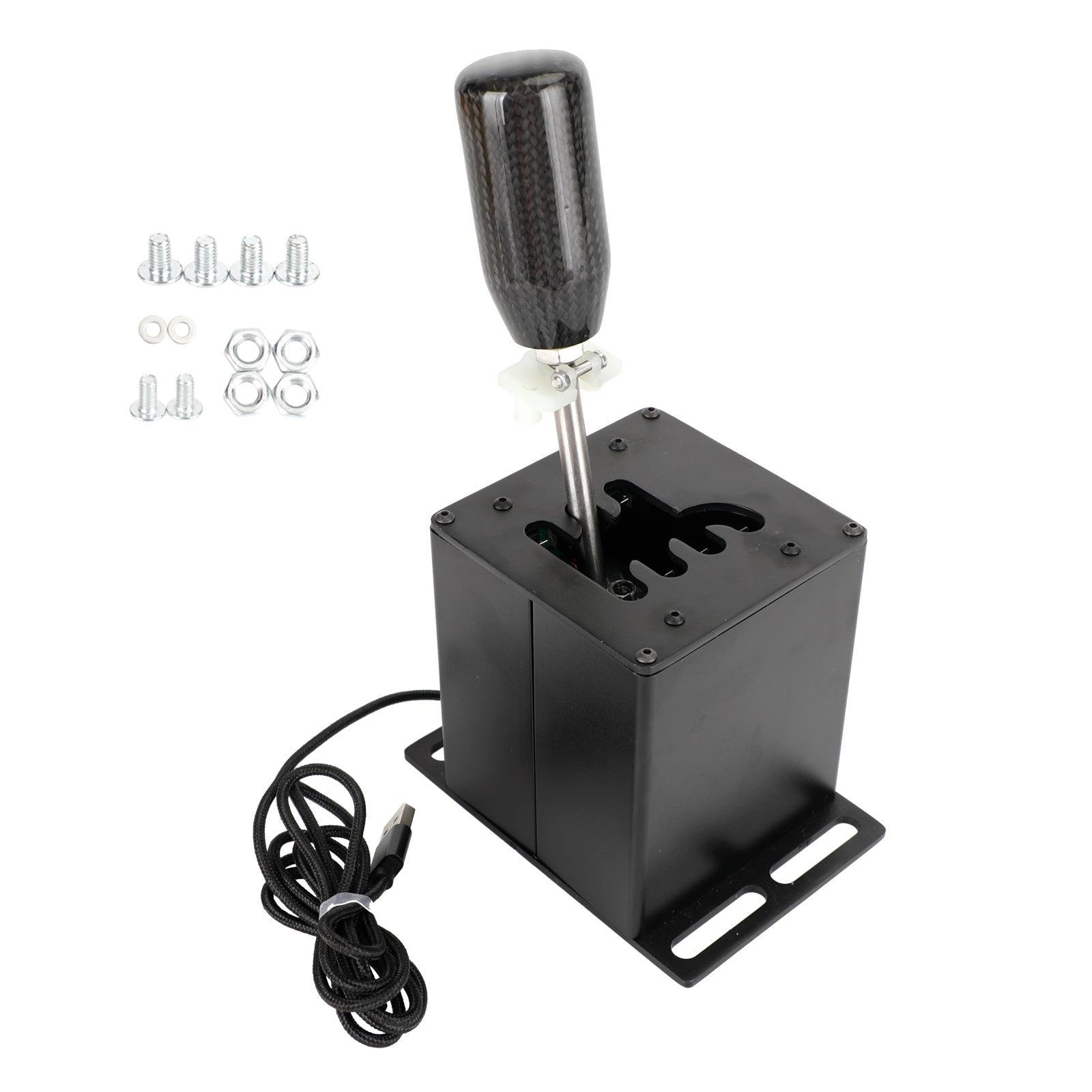 6+R USB Simulator Shifter H Gear shifter pour Logitech G29 G920 Volant PC Noir