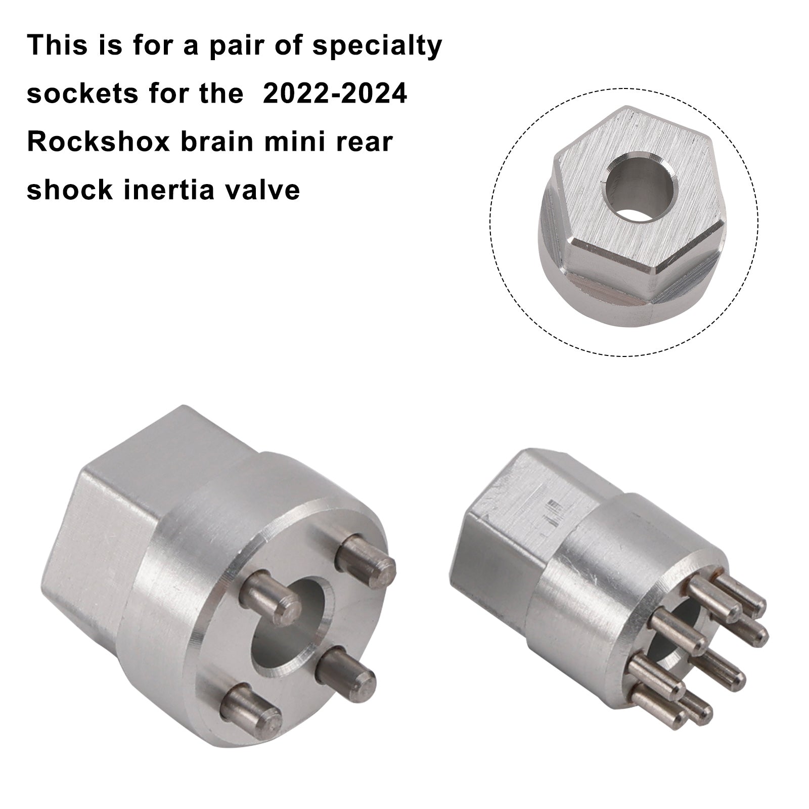 Herramienta de válvula&Juego de bujes de volante RockShox Brain 2022-2024 para amortiguador Specialized MINI