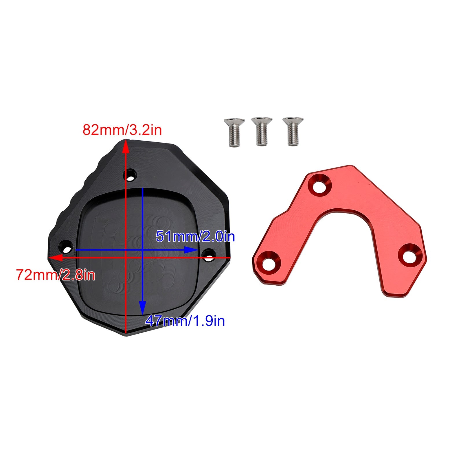 Piastra di allargamento cavalletto 2023-2024 adatta per Honda XL 750 Transalp CB750 Hornet