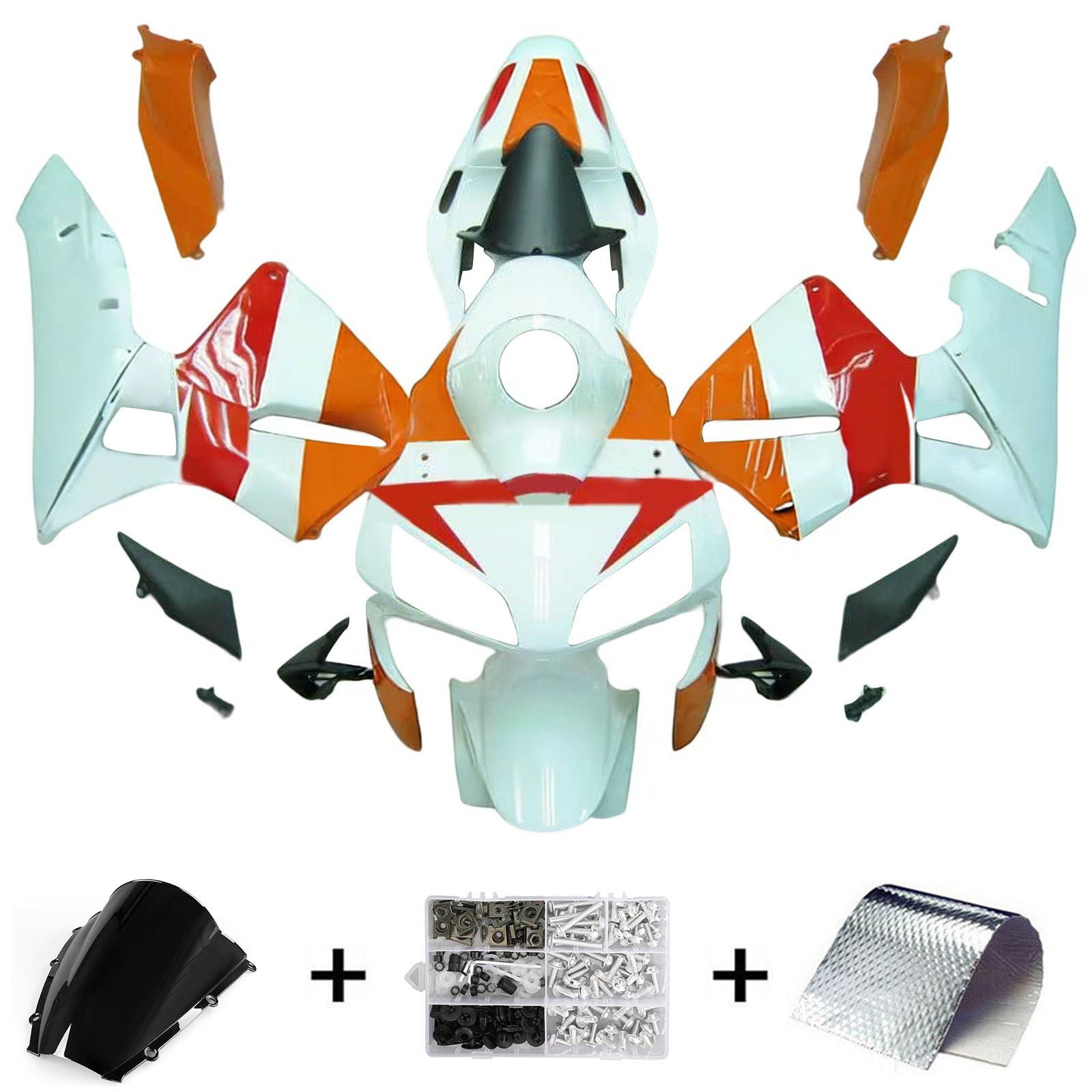 Kit de carénage par injection, carrosserie en plastique ABS pour Honda CBR600RR 2003-2004 F5