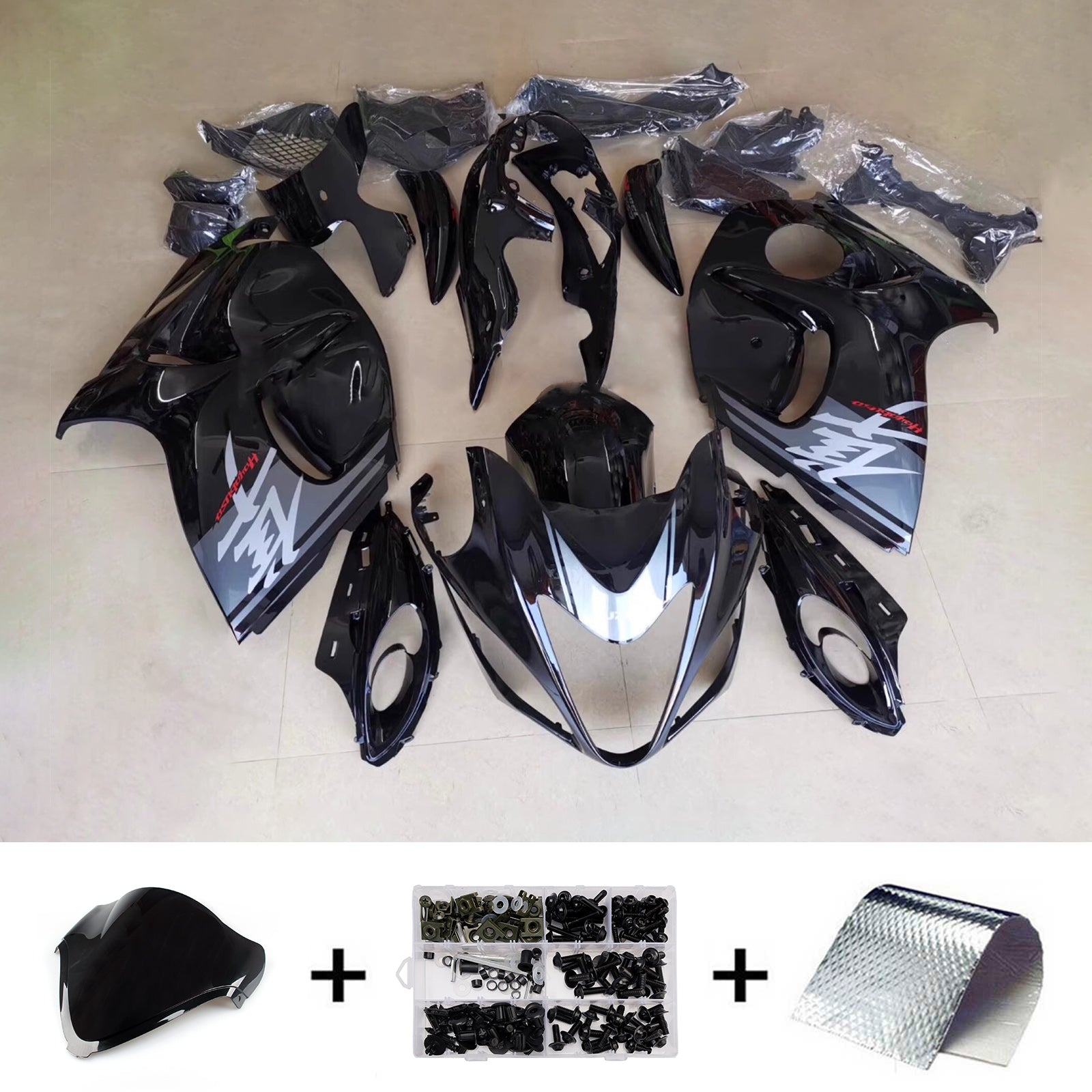 Kit de carénage injecté en plastique ABS pour Suzuki Hayabusa GSX1300R 2008-2020
