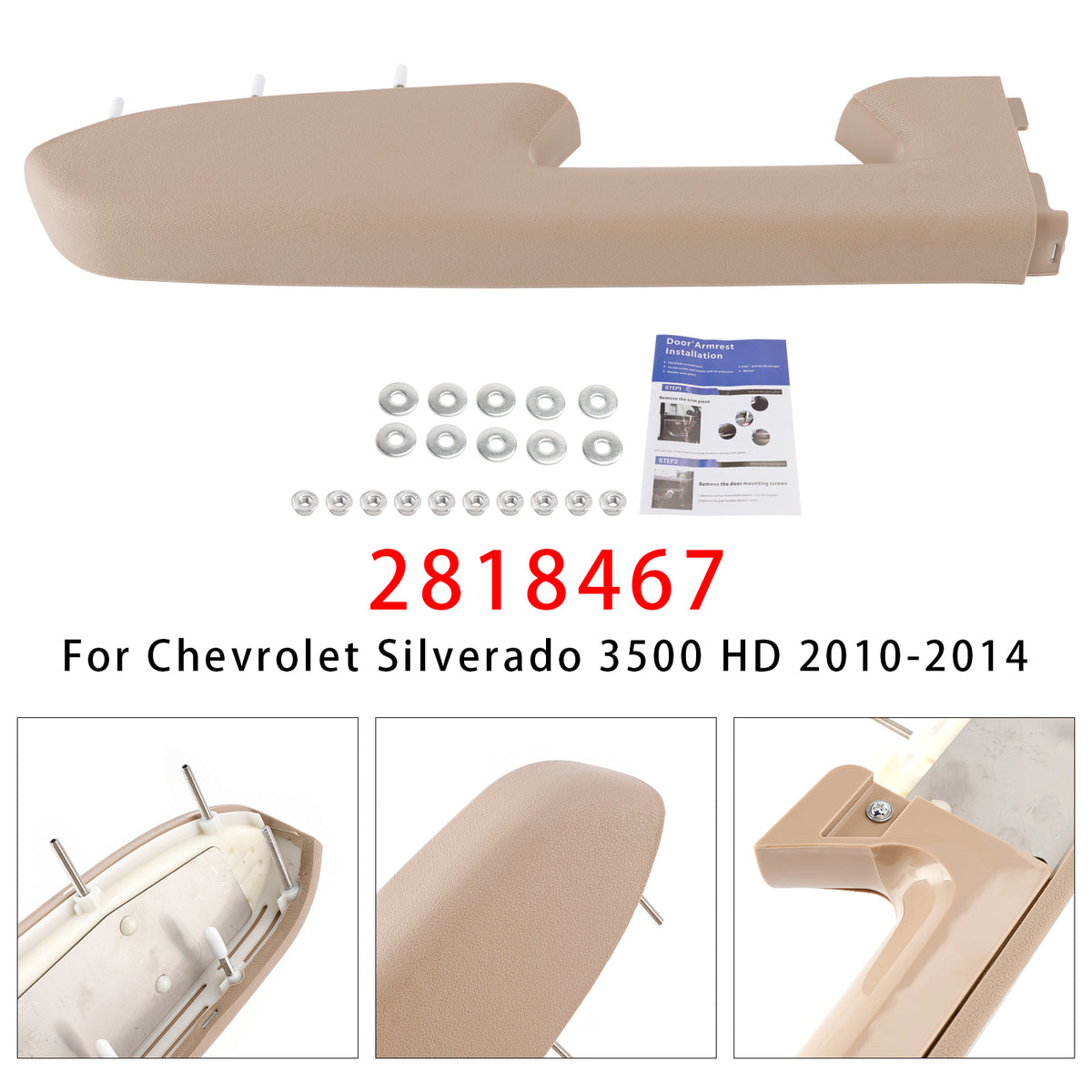 Vasen etukäsinojan korjaussarja, yhteensopiva Chevy Silverado 1500 2500HD 3500HD 10-2014 kanssa