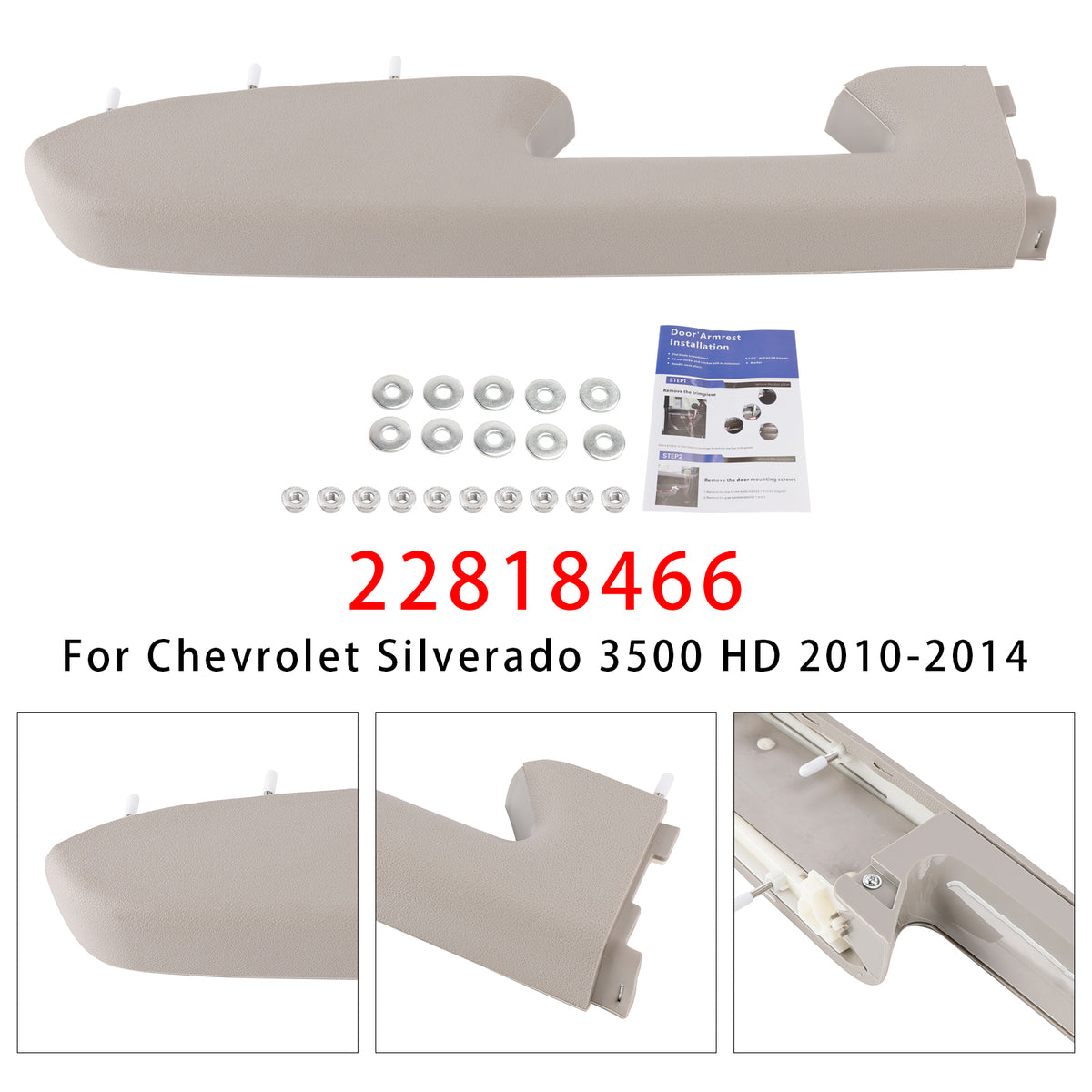 Kit de réparation d'accoudoir avant gauche pour Chevy Silverado 1500 2500HD 3500HD 2010-2014