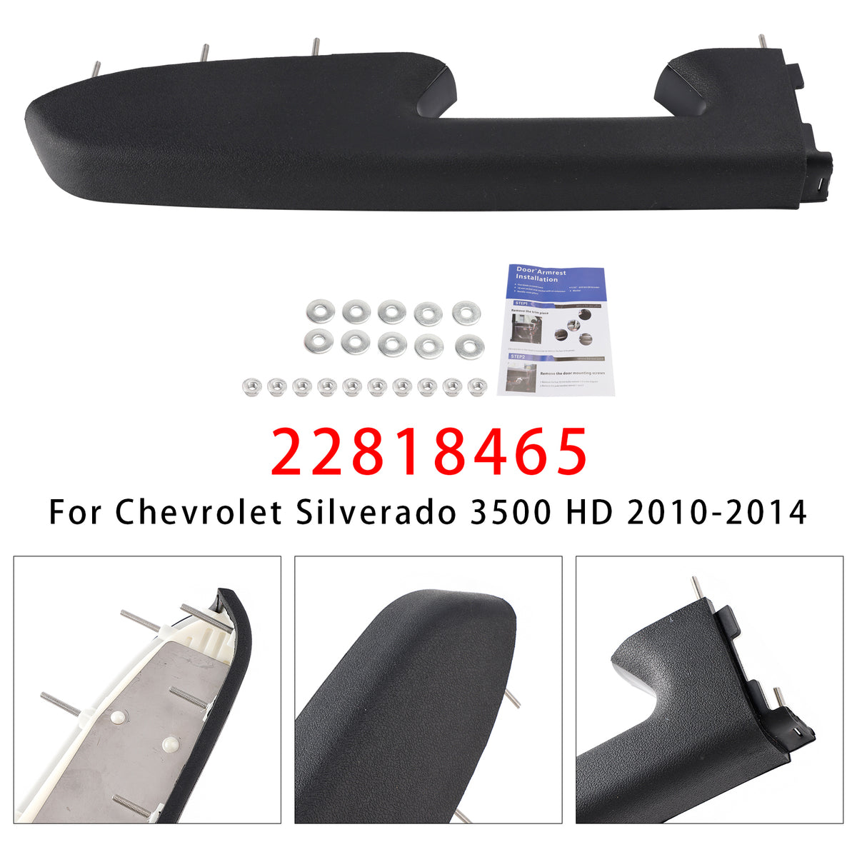 Zestaw naprawczy przedniego lewego podłokietnika kompatybilny z Chevy Silverado 1500 2500HD 3500HD 10-2014