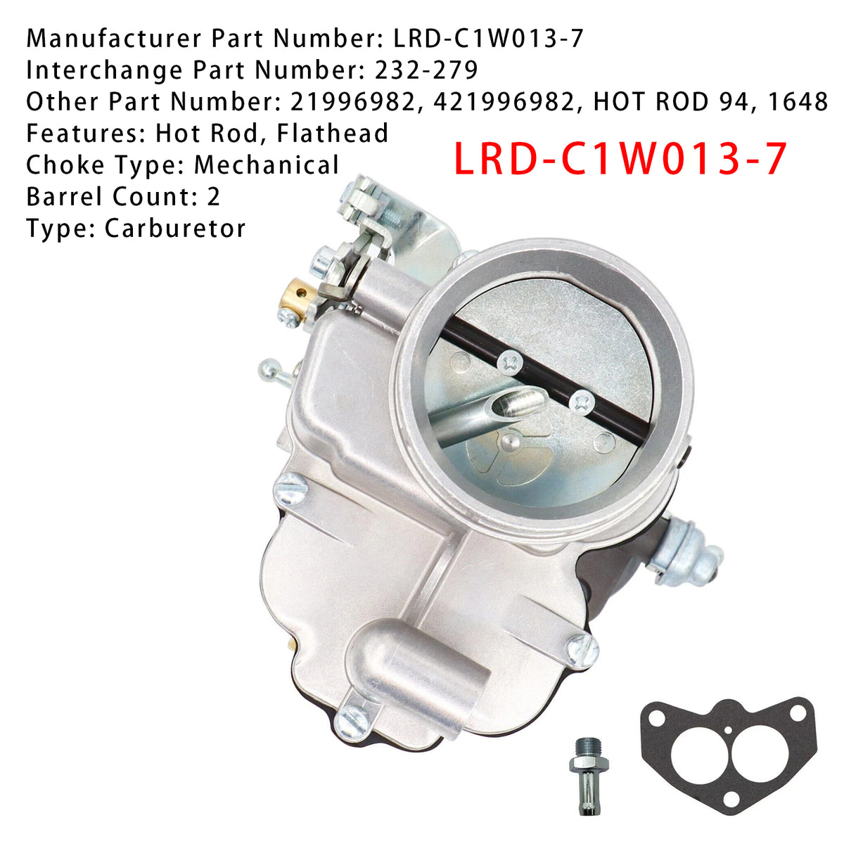 Motori Ford 94 Holley Flathead con carburatore, 1939-1959 232""-279""
