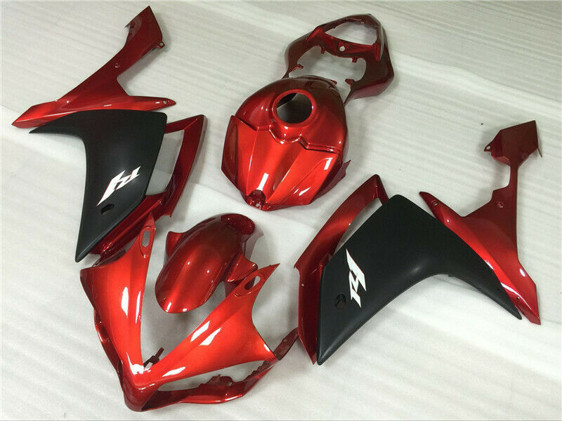 Kit de carénage en plastique ABS moulé par injection orange pour Yamaha YZF R1 2007-2008