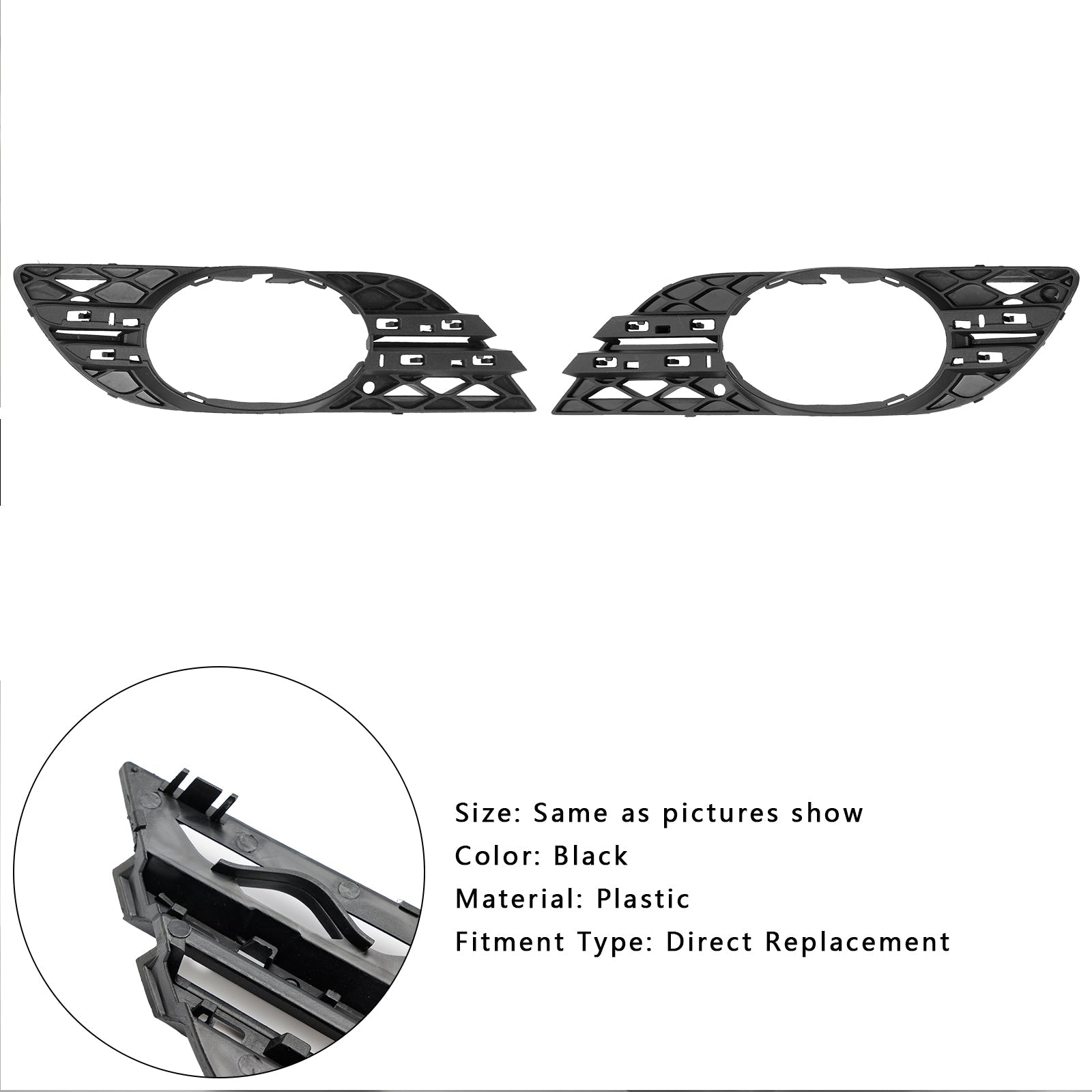 Set di finiture fendinebbia da 2 pezzi per Mercedes Benz Classe E W211 E2804Matic20072118850822MB1038115
