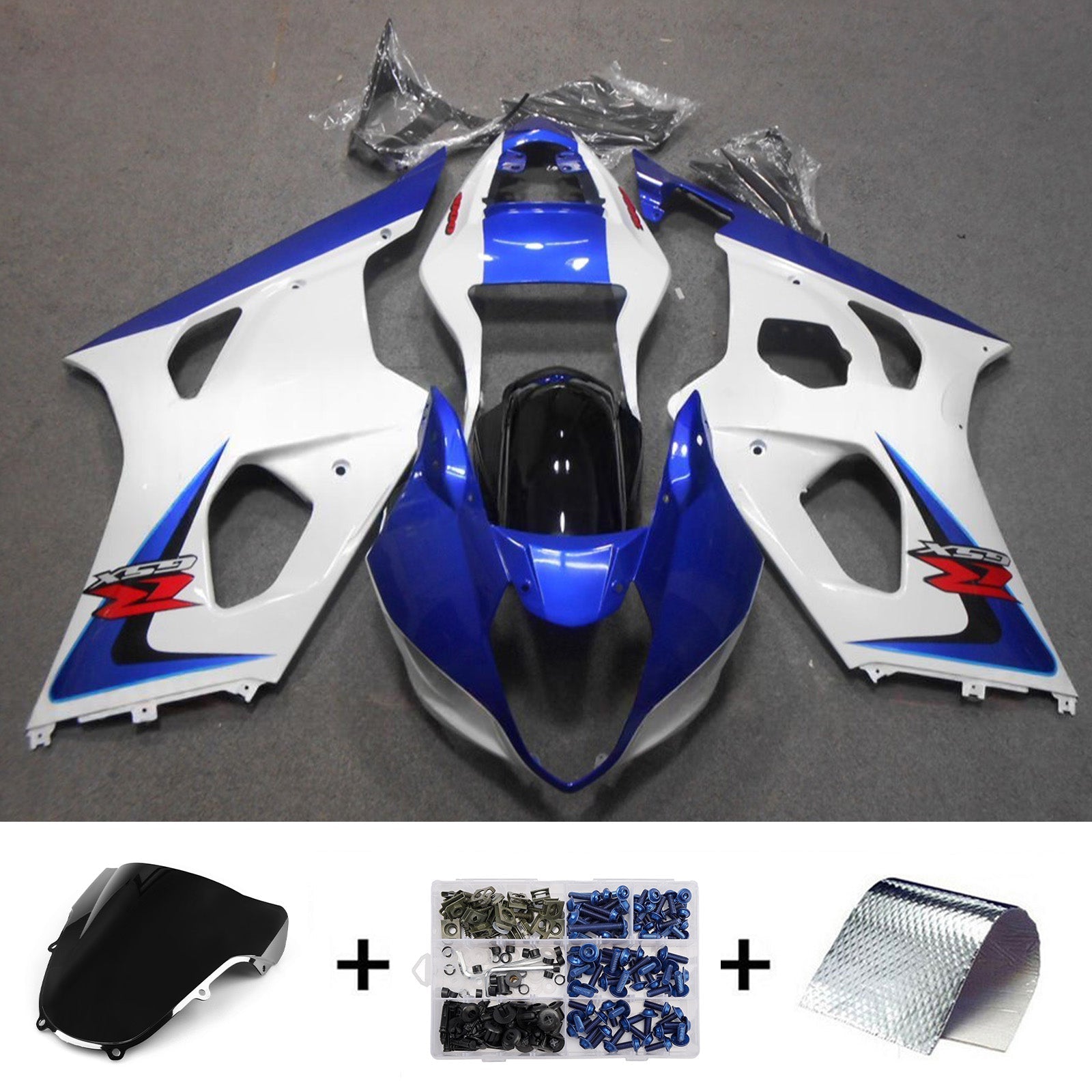 Kit de carénage injecté en plastique ABS pour Suzuki GSXR1000 2000-2002 K1 K2