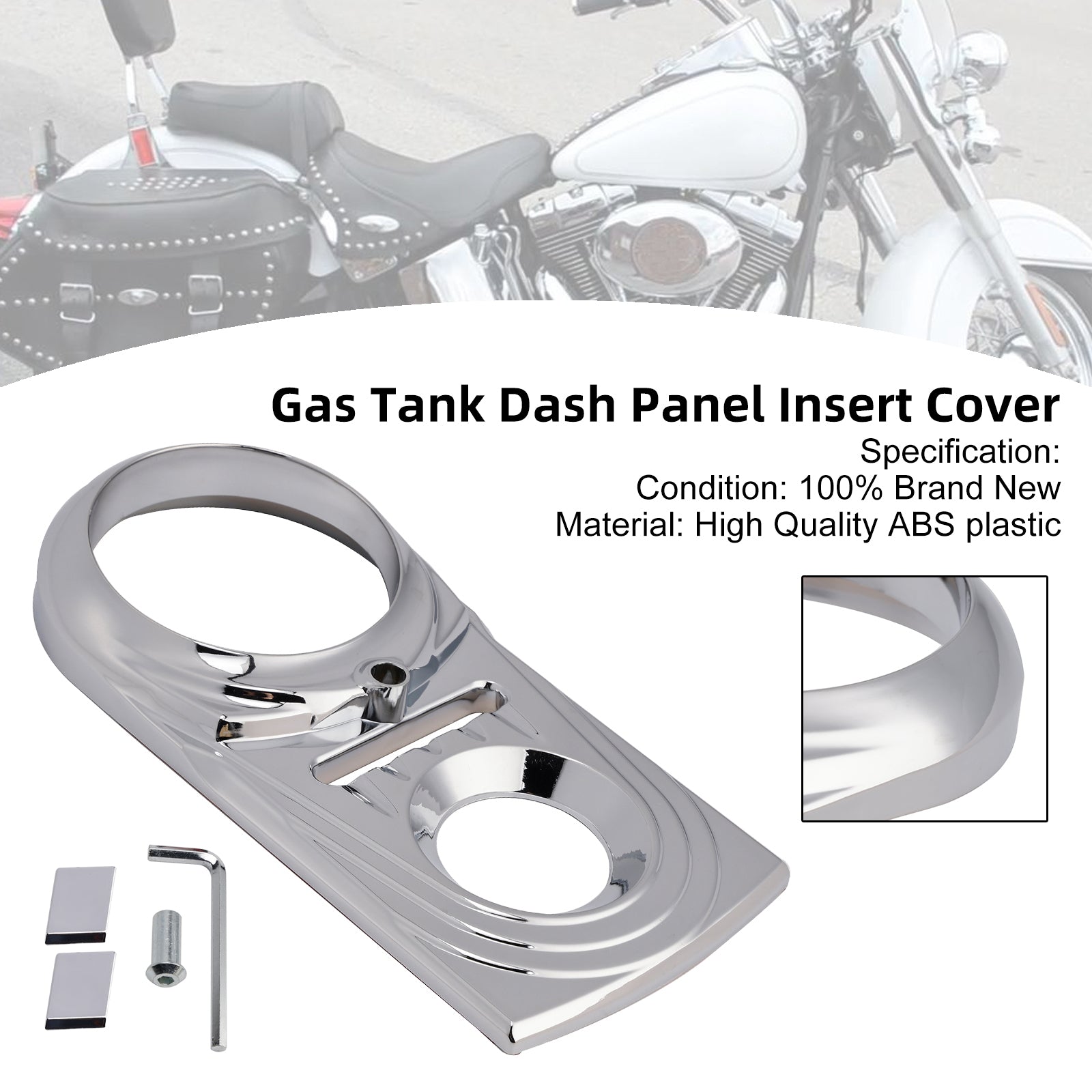 Cache de tableau de bord pour réservoir d'essence de Softail FLSTC FXST Street Glide