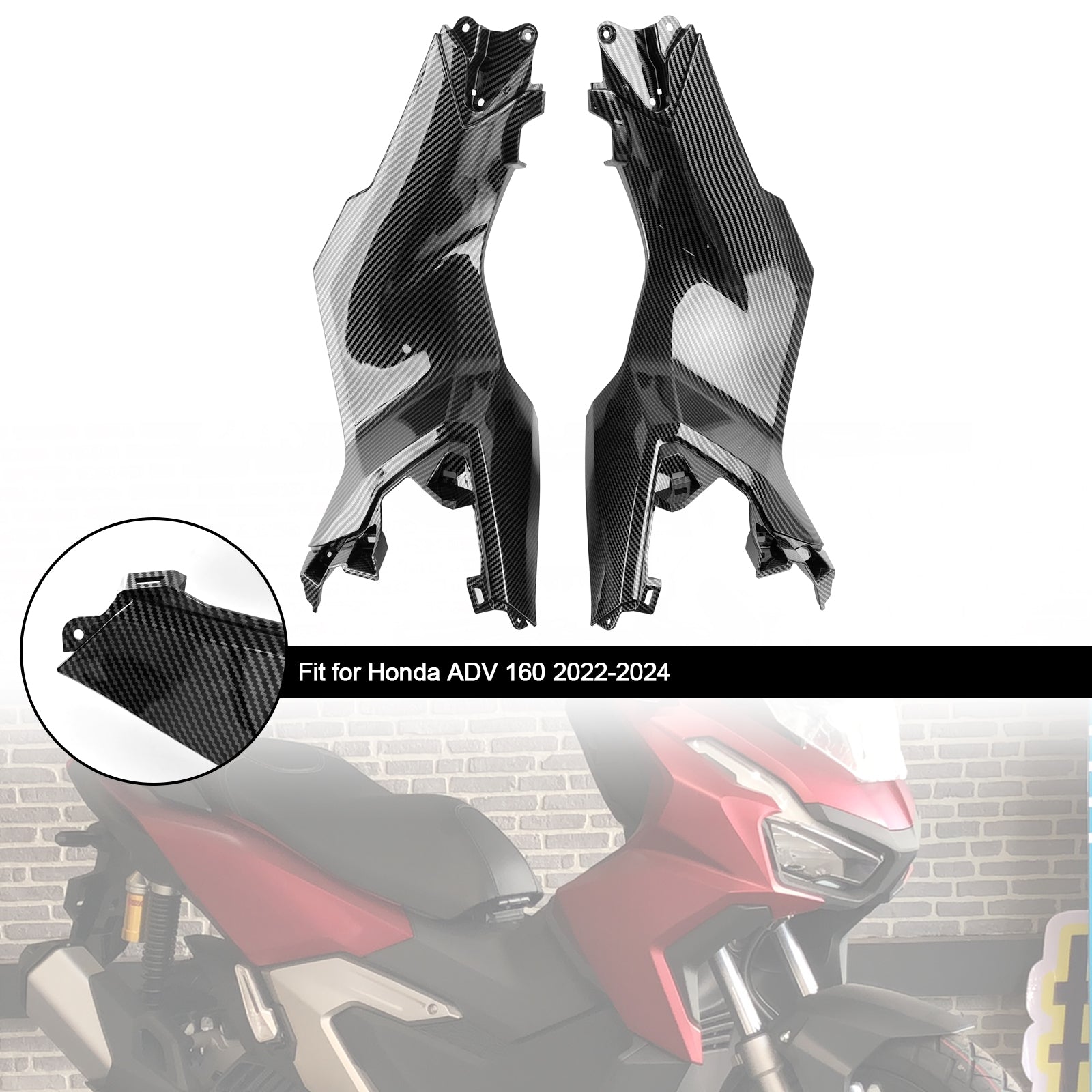 Cofano del corpo della carenatura del pannello di copertura del telaio laterale Honda ADV 160 2023-2024