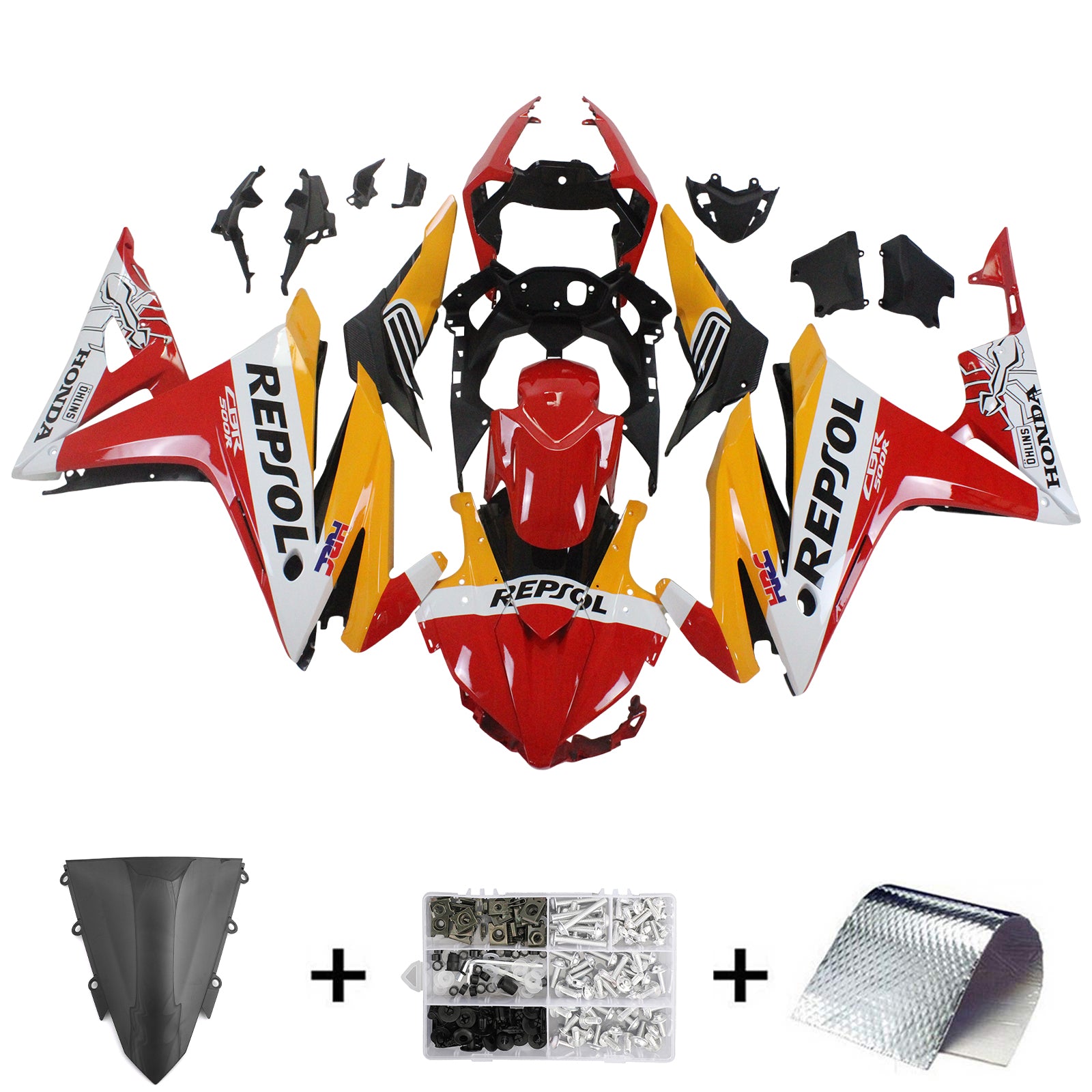 ABS Plastic Kairing Kit voor Honda CBR500R 2016-2018