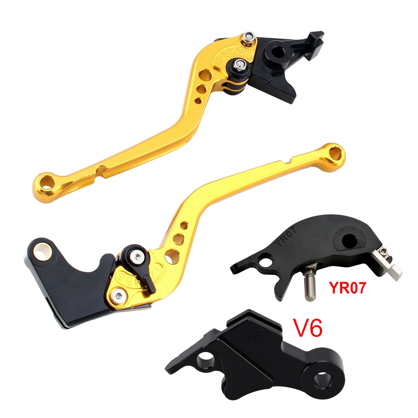 Levier de frein et d'embrayage long compatible avec YAMAHA XSR900 XSR900GP MT-09 MT-09SP 2024-2025