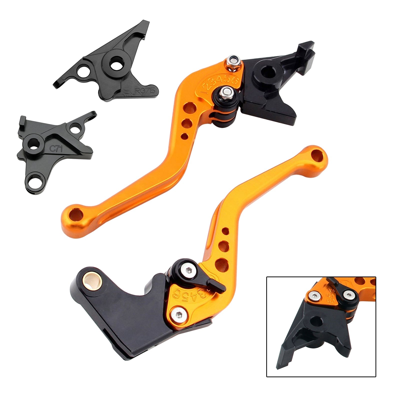 Levier de frein et d'embrayage court pour BMW R NINE T / PURE / RACER 2017-2023