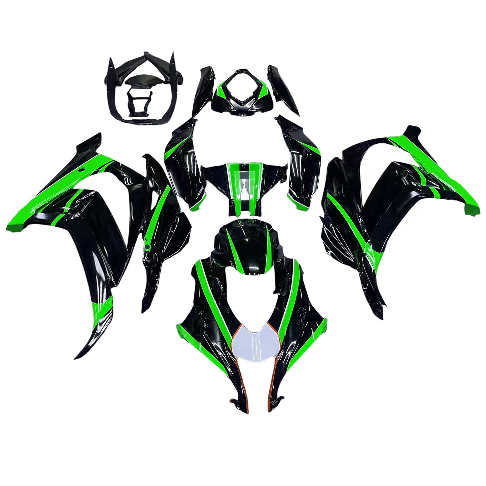 Kit de carénage en plastique ABS injecté compatible avec Kawasaki ZX10R 2016-2020