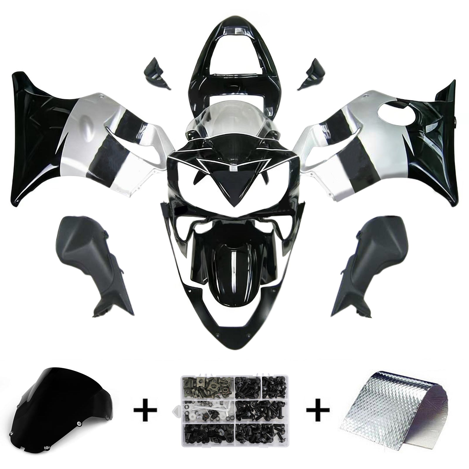 Kit de carénage par injection, carrosserie en plastique ABS pour Honda CBR600 F4i 2001-2003