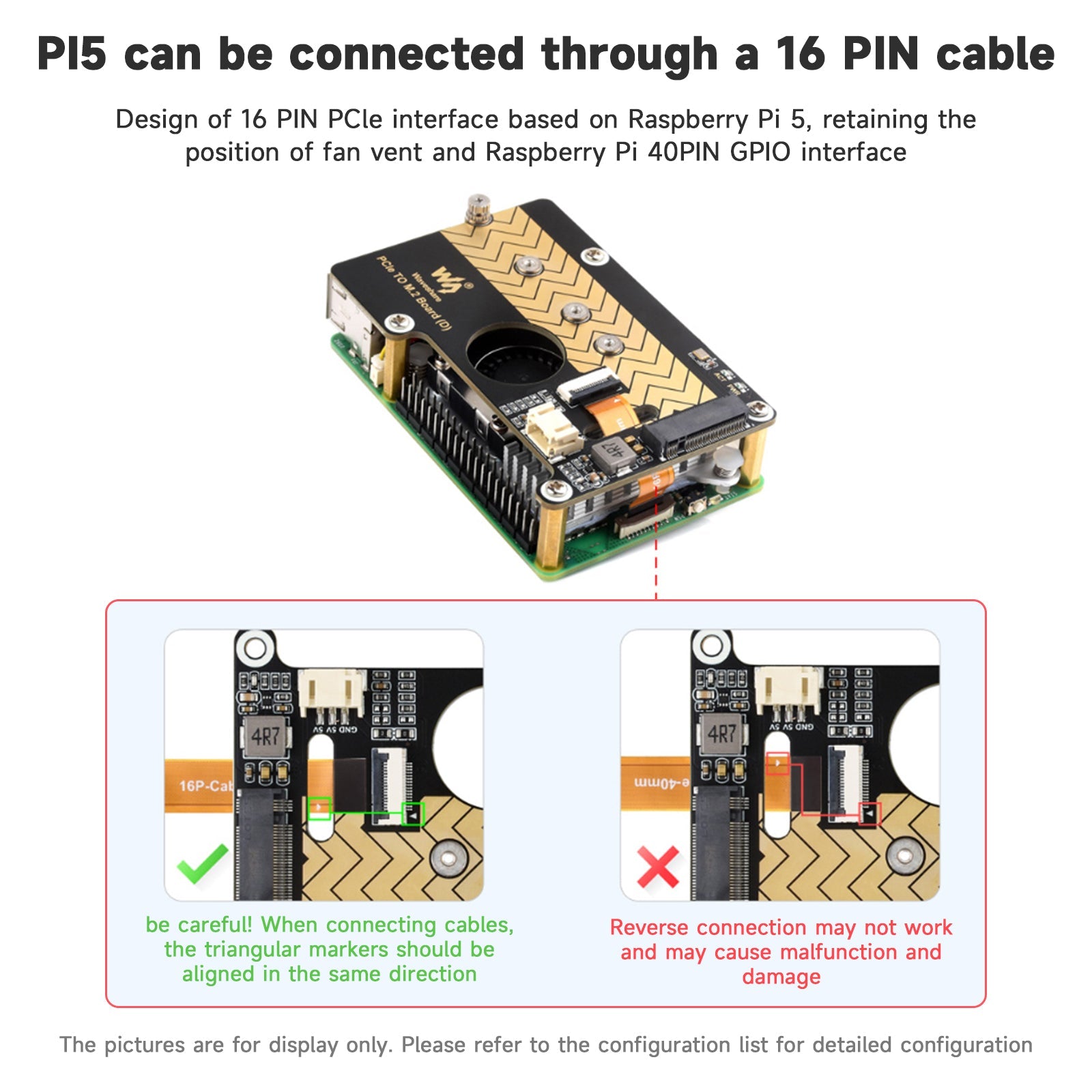 Carte d'extension de transmission 8 Gbit/s pour Raspberry Pi 5 PCIE vers M.2