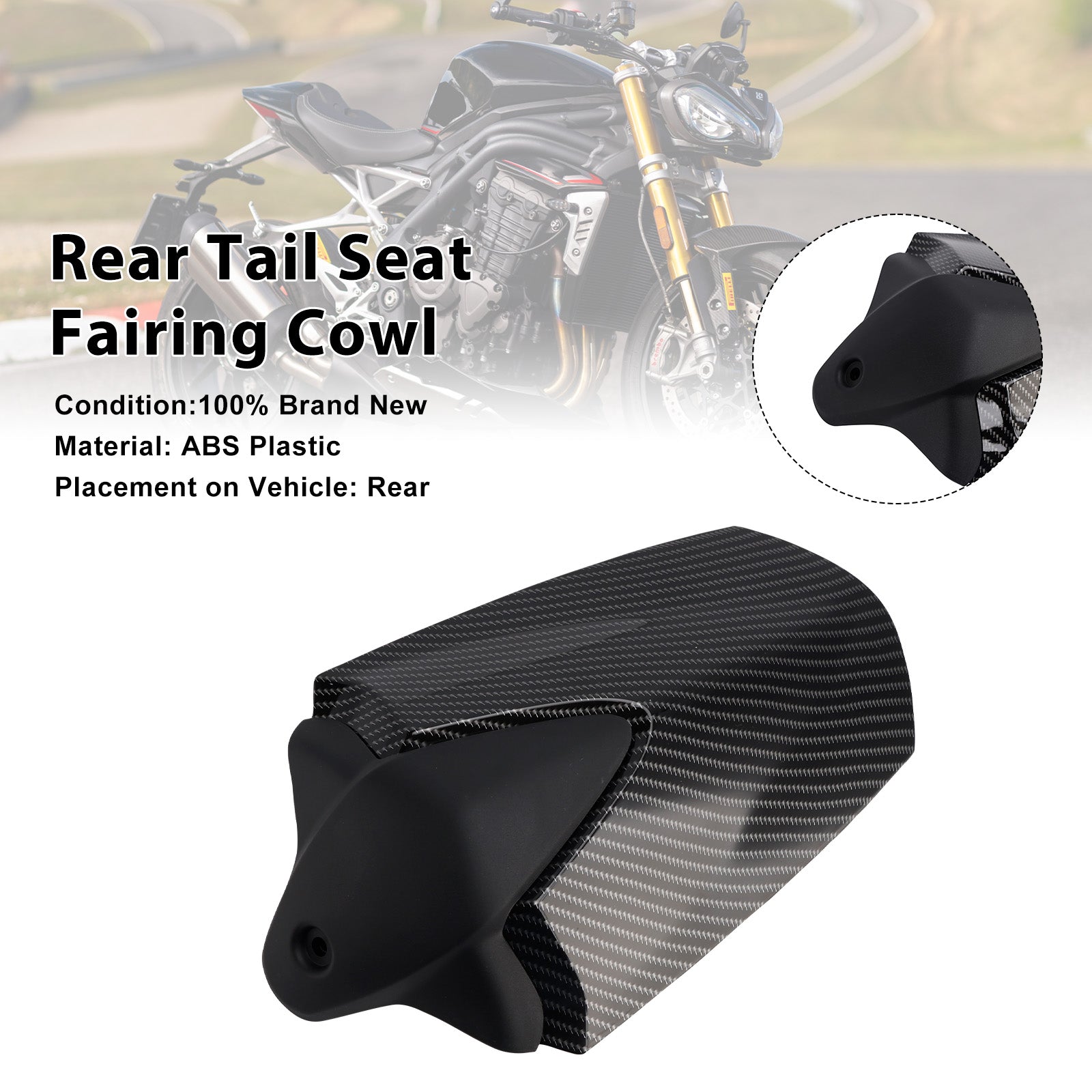 Carénage arrière de selle pour Speed Triple 1200 RS (2021-2024)