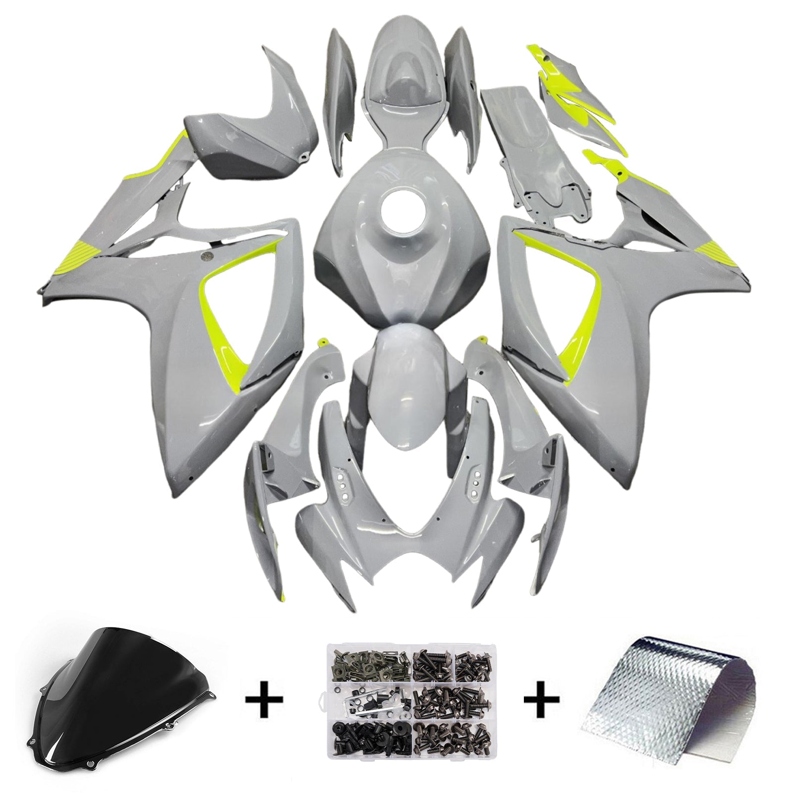 Kit de carénage injecté en plastique ABS pour Suzuki GSXR 600/750 2006-2007 K6