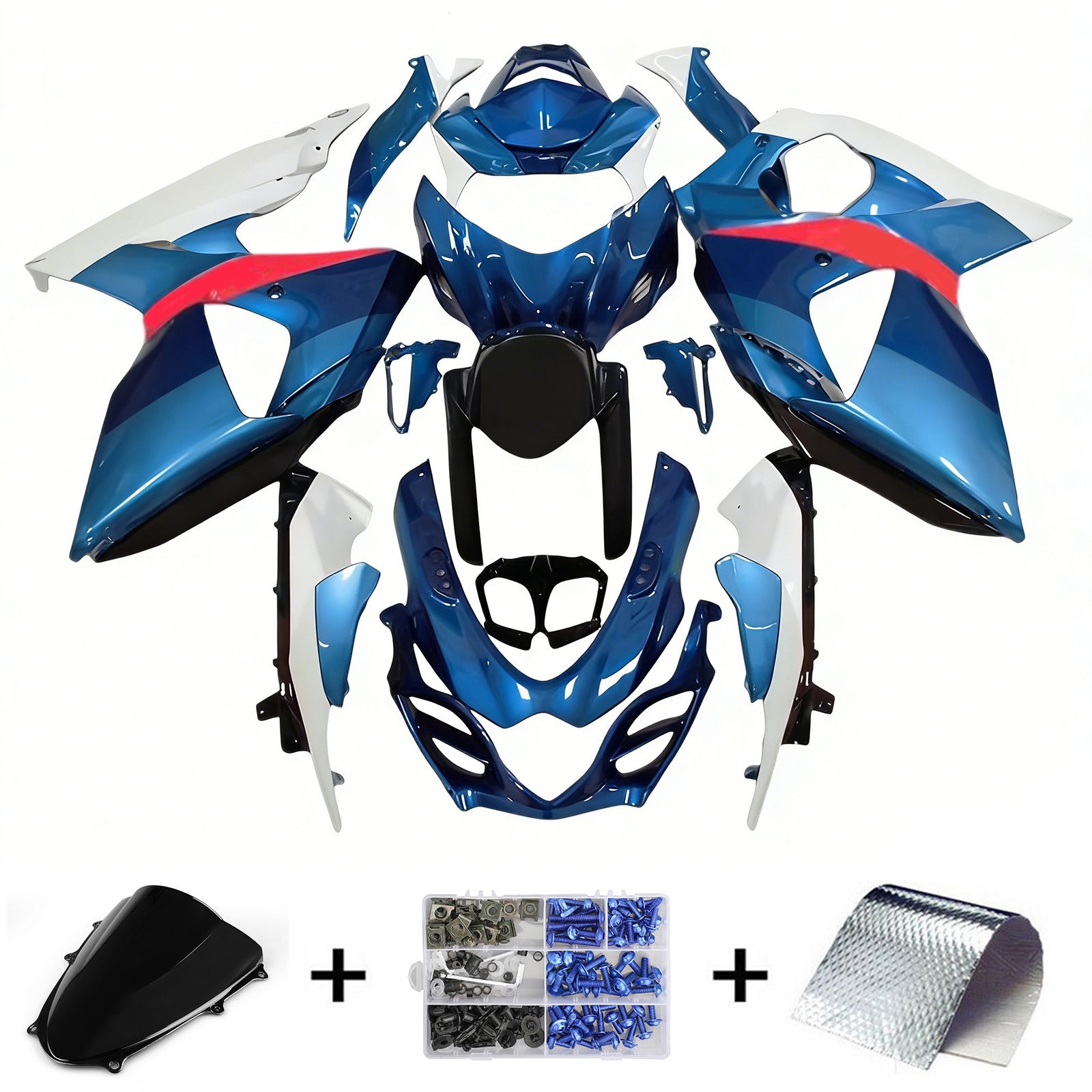 Kit de carénage en plastique ABS injecté pour Suzuki GSXR1000 2009-2016 K9