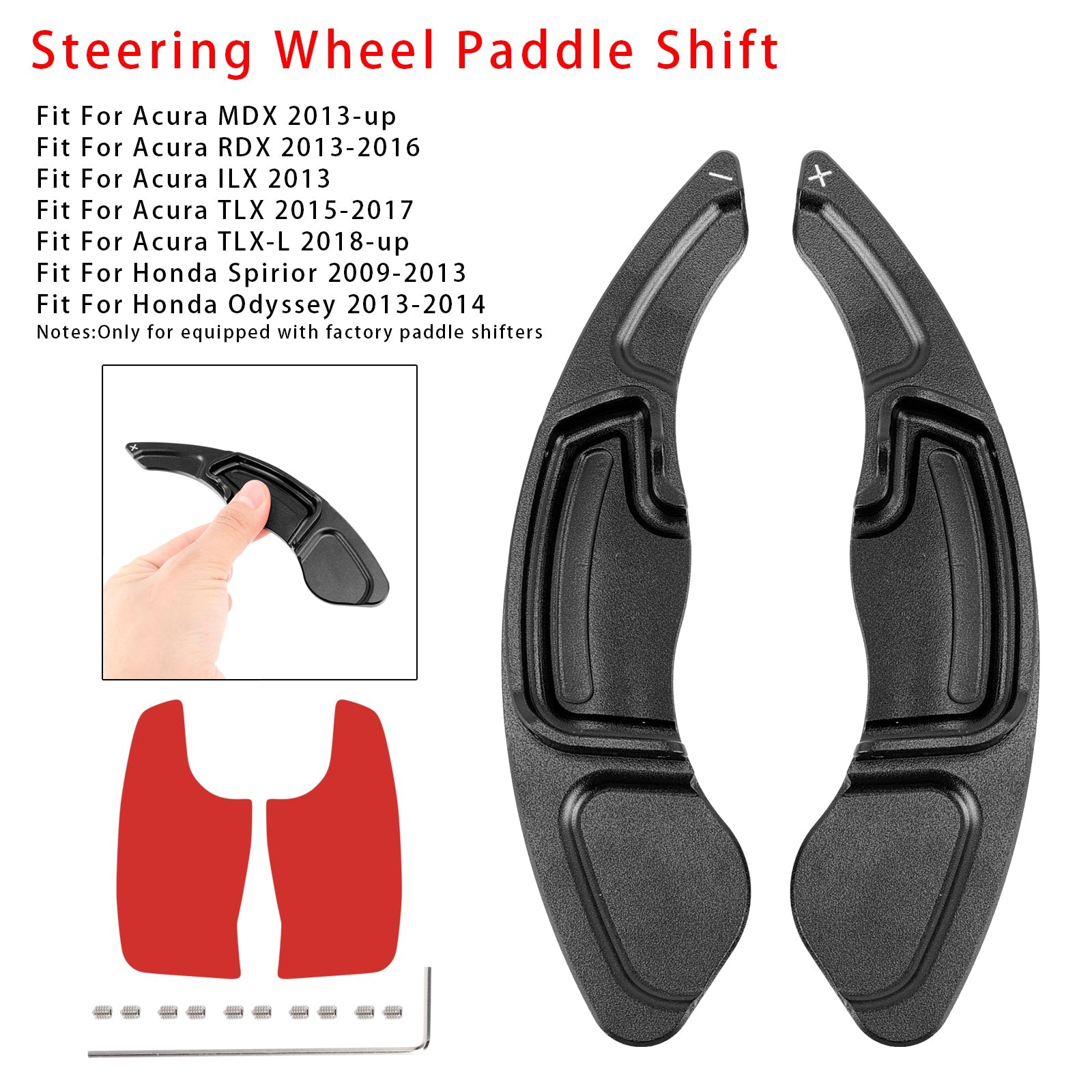 EXTENSIÓN DEL CAMBIO DE VELOCIDAD PALETS VOLING VOLING PARA ACURA MDX RDX TLX en aluminio