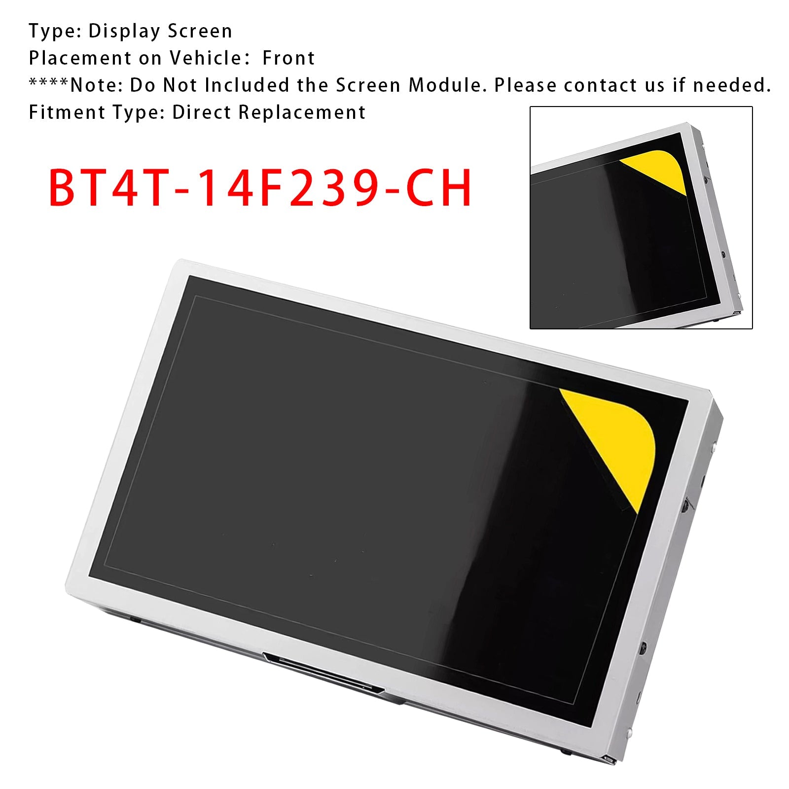 Ekran wyświetlacza Sync 2 dla Ford Focus 2012-2015 BT4T-14F239-CH