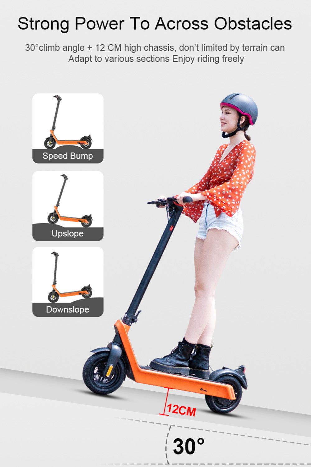 10" gamme électrique se pliante 40km/h du scooter 500W 70KM pour le trajet en ville adulte