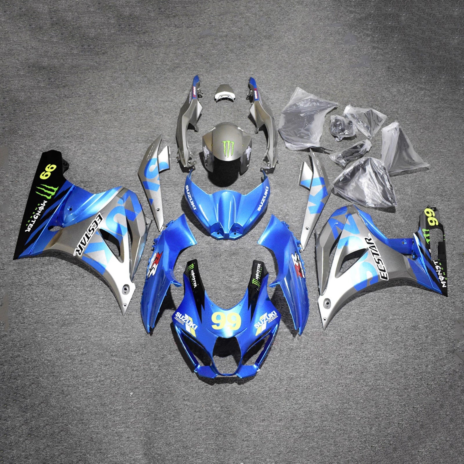 Kit de carénage injecté en plastique ABS pour Suzuki GSXR1000 2017-2025 K17