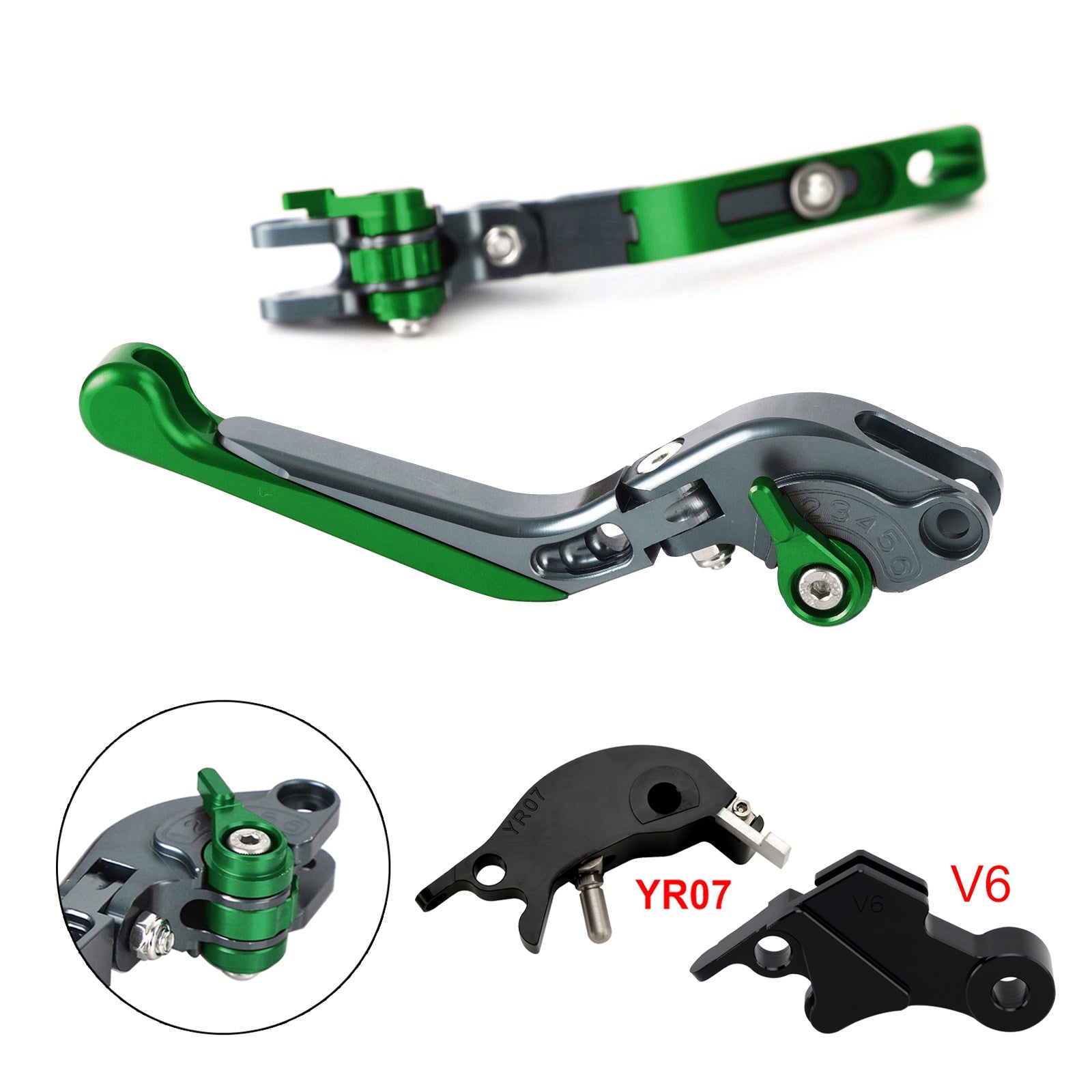 Levier de frein et d'embrayage réglable compatible avec YAMAHA XSR900 XSR900GP MT-09 2024-2025
