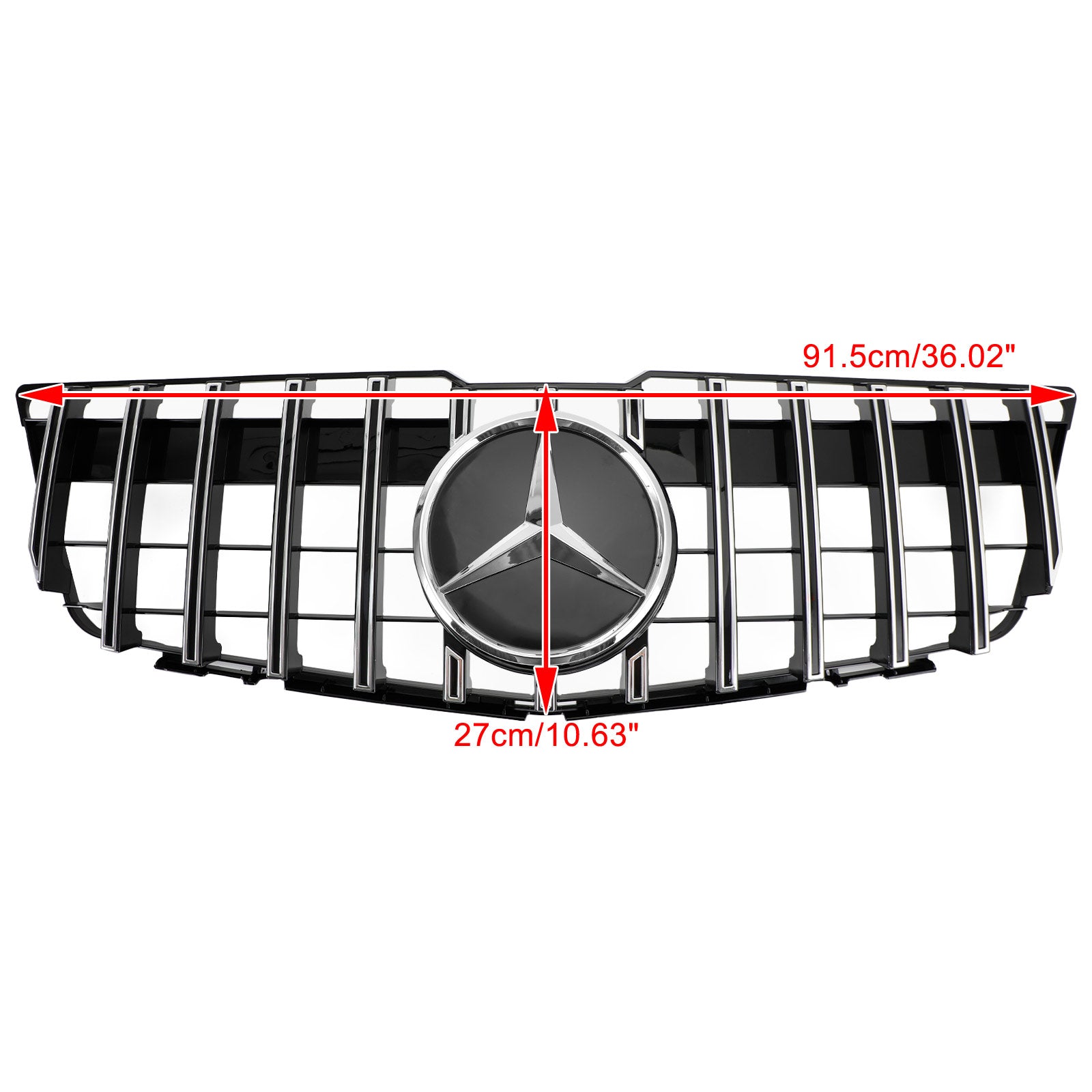 Grille Supérieure de Pare-Chocs Avant Style GT pour Mercedes-Benz GLK X204 2008-2012