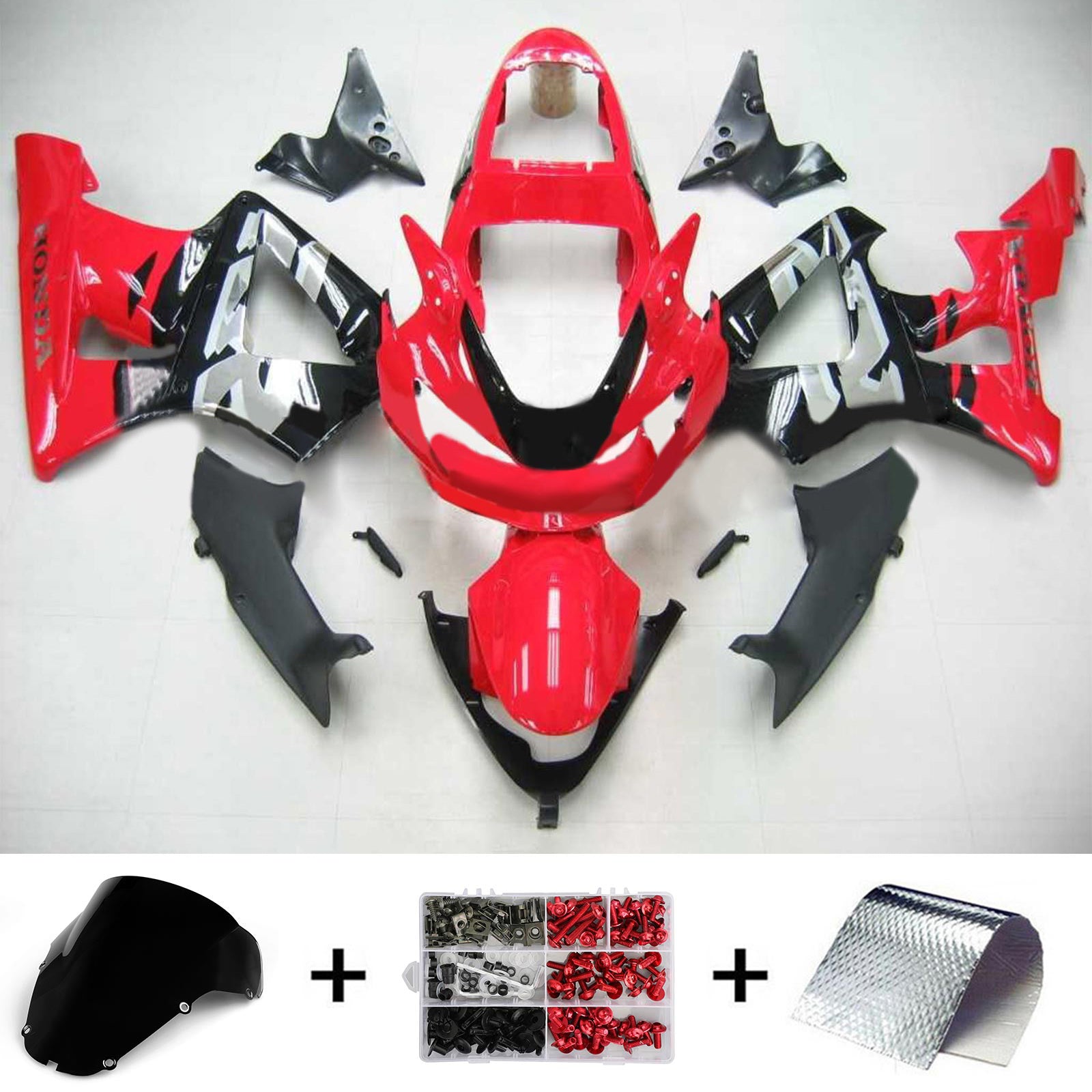 2000-2001 Honda CBR929RR Kit de carénage d'injection Bodywork Abs en plastique