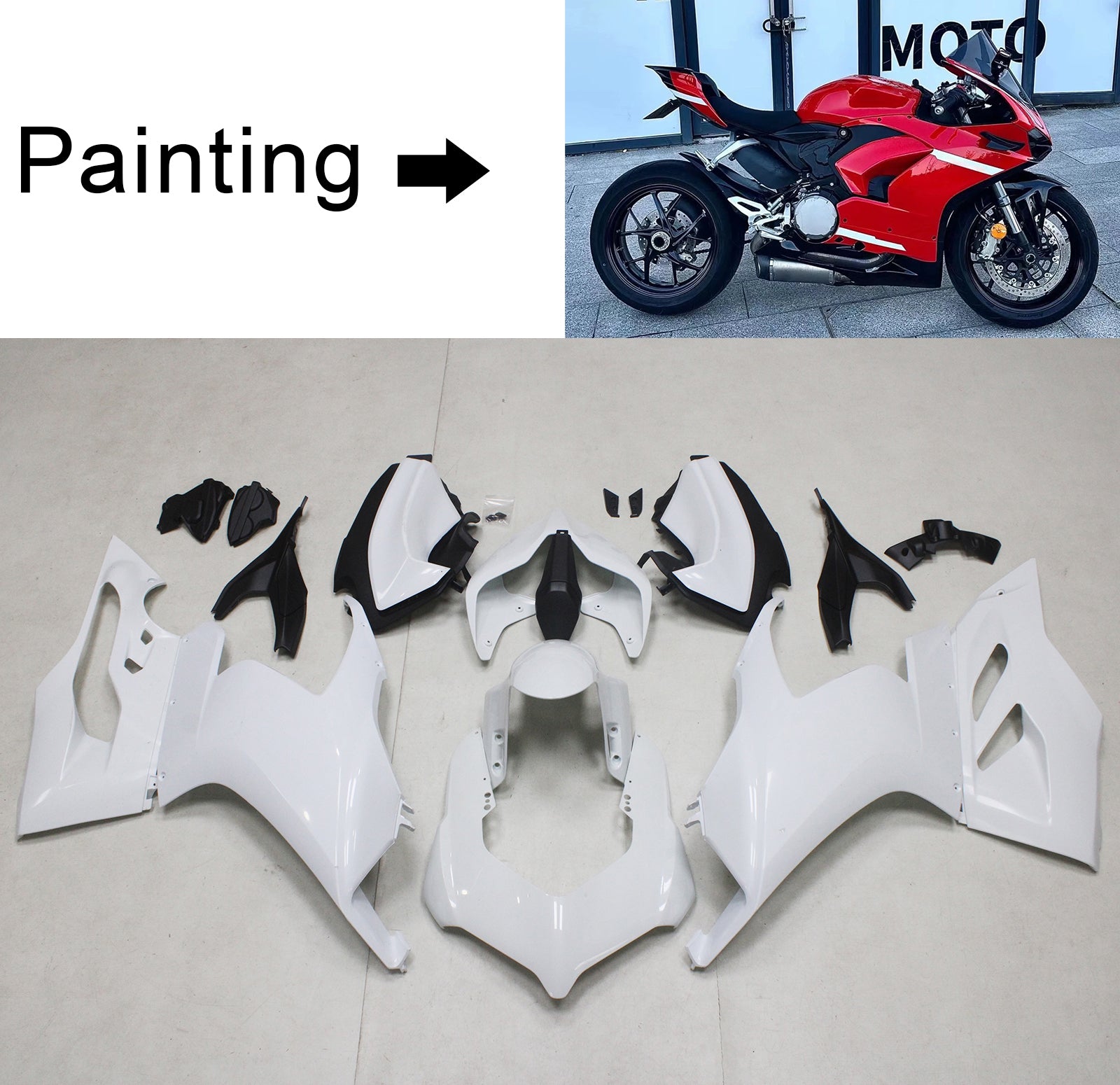 Kit de carénage injecté pour Ducati Panigale V2 2020-2024