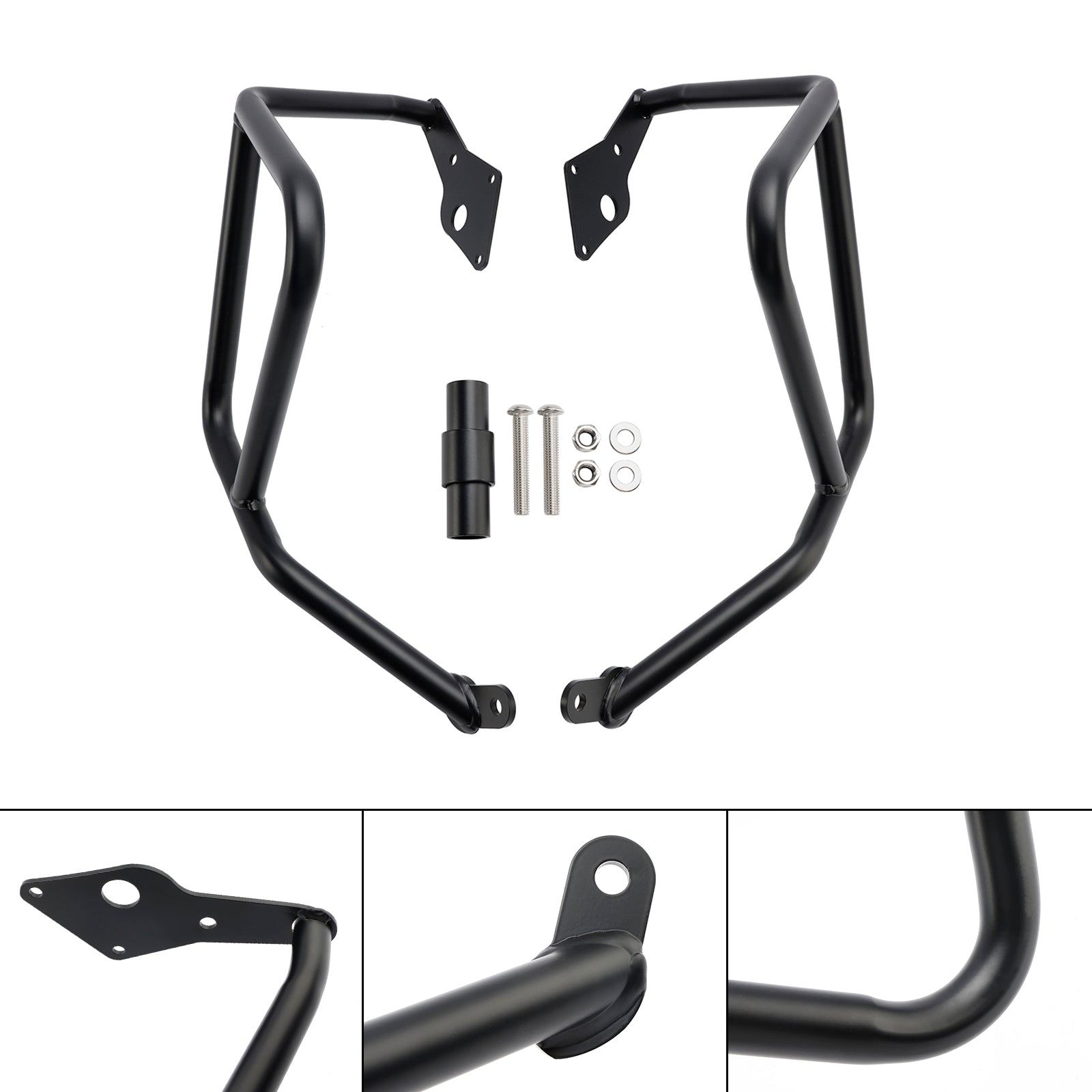 Cadre de protection du moteur Honda NX500 2024, barre de protection supérieure, argent argent