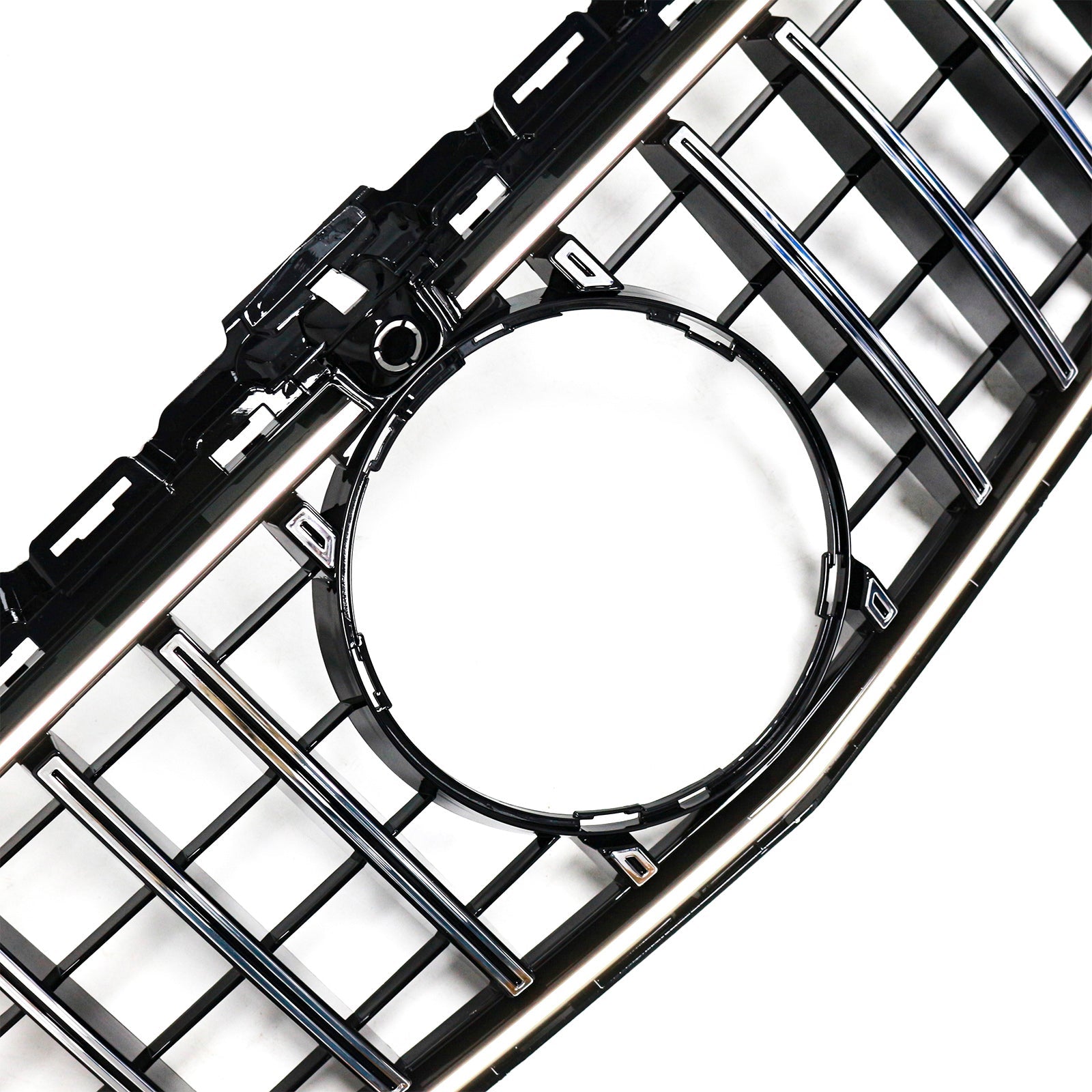 Grille de pare-chocs avant chromée à LED pour Mercedes W205 C250 C300 2015-2021