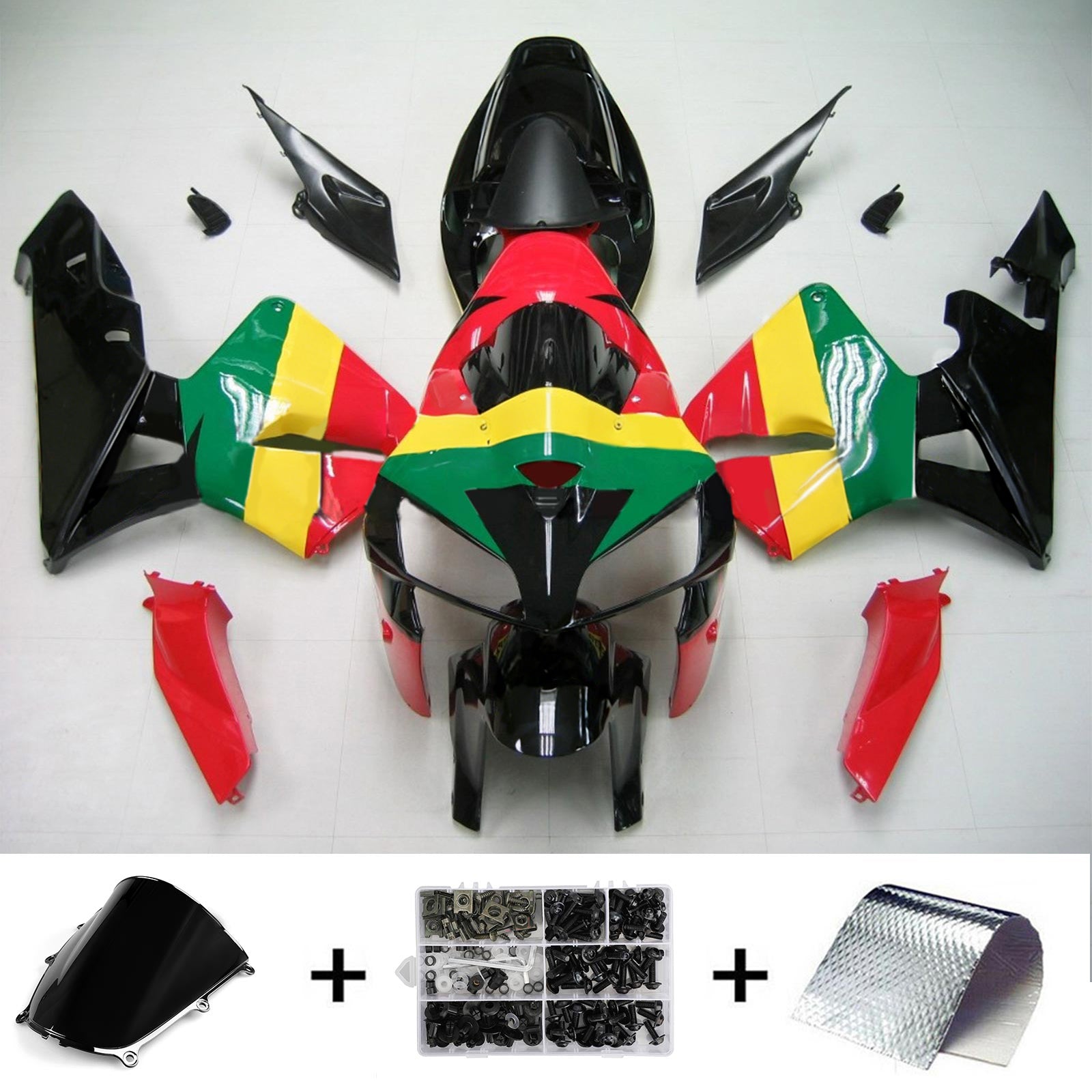 Kit de carénage par injection, carrosserie en plastique ABS pour Honda CBR600RR 2005-2006 F5