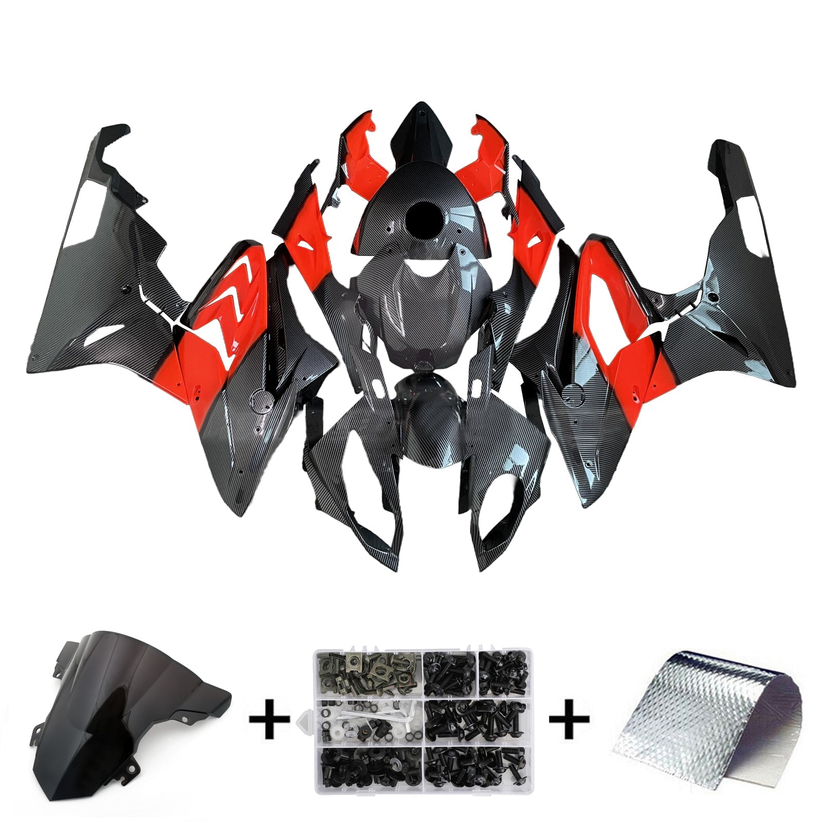 Kit de carénage d'injection pour BMW S1000RR 2017-2018 Carrosserie Plastique ABS