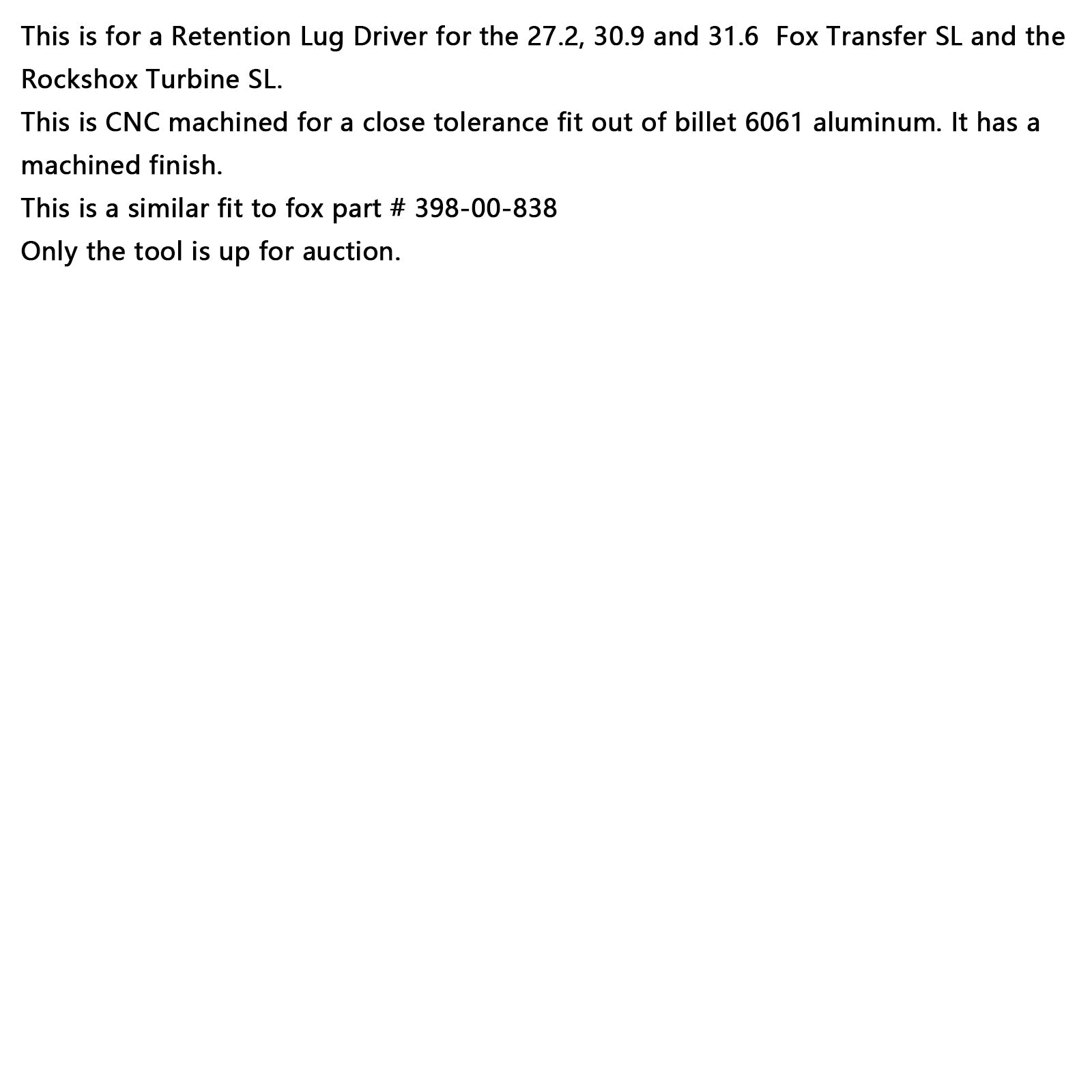 Chiave di mantenimento per schiaffo slap clone di 398-00-838 per il servizio Fox